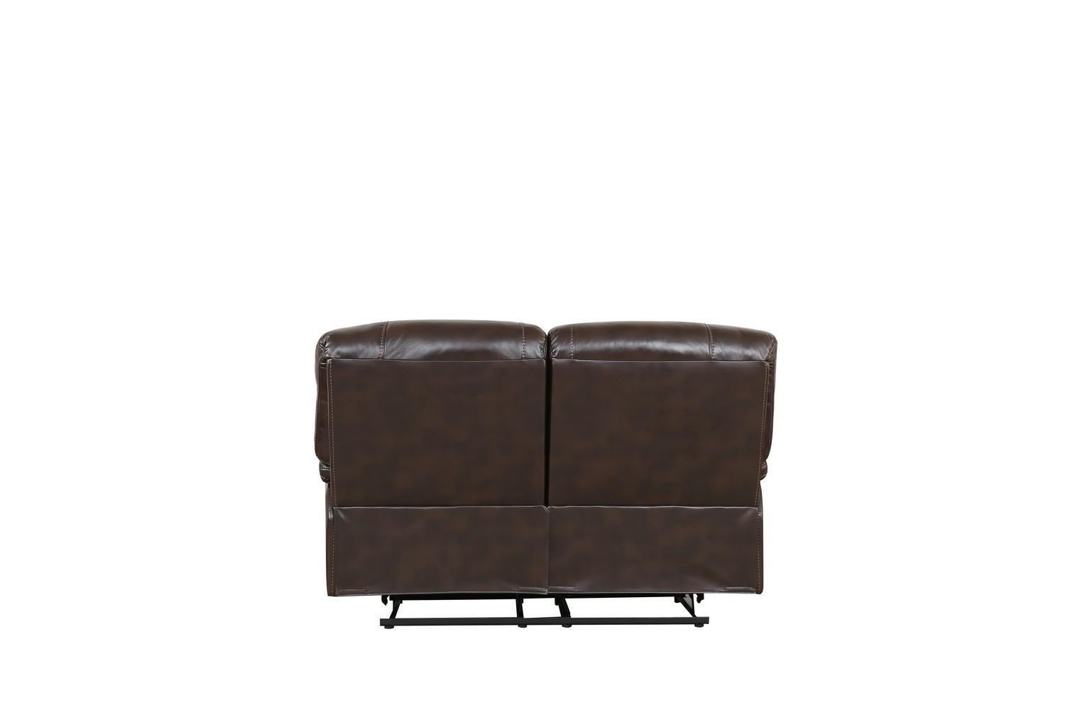 

    
5052-BROWN-2PC Dark Brown Leather Air Reclining Sofa & Loveseat Set Modern Global United 5052
