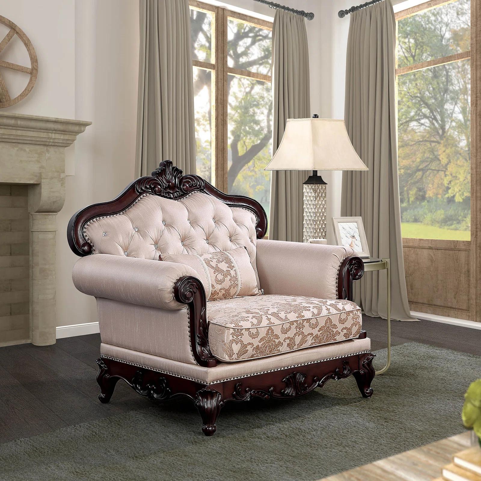 

    
FM65002BR-CH Furniture of America Arm Chair
