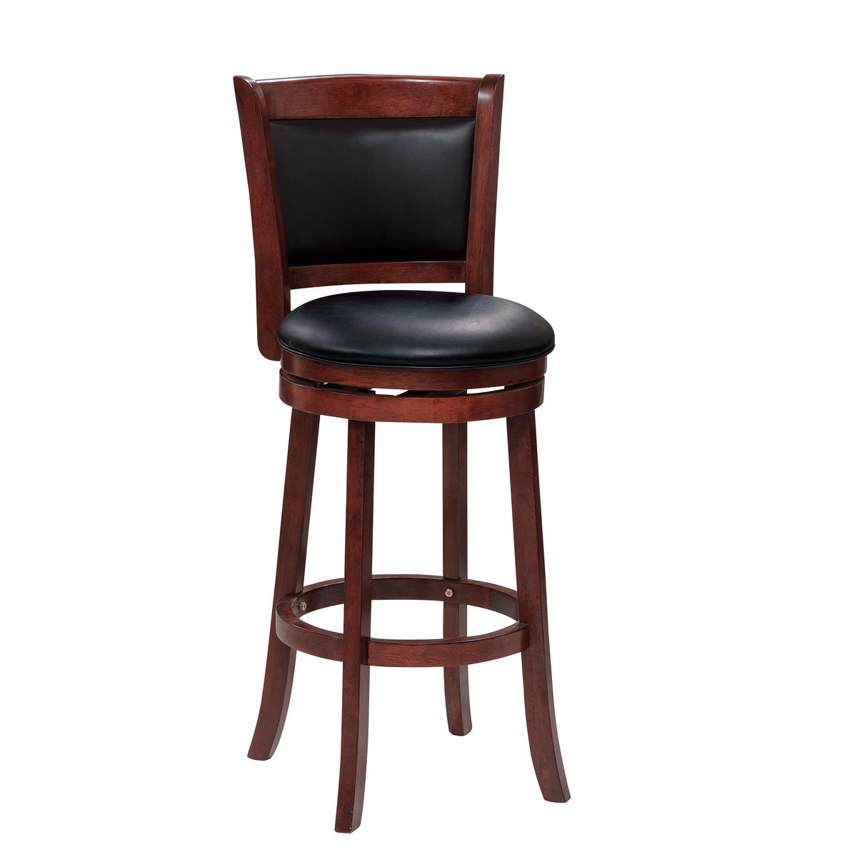 

    
Dark Cherry Swivel Pub Chair Set 4 SHAPEL 1131-29S Homelegance Modern

