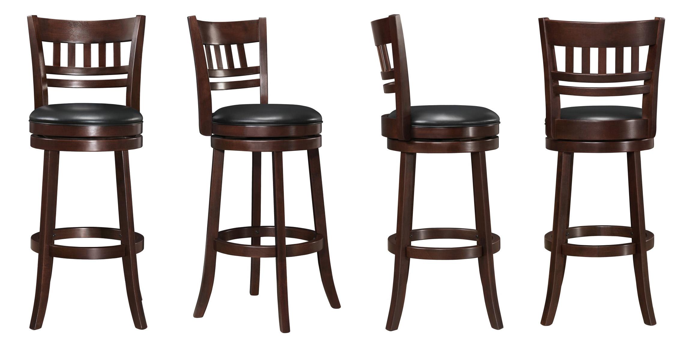 

    
Dark Cherry Swivel Pub Chair Set 4Pcs EDMOND 11140E-29S Homelegance Modern
