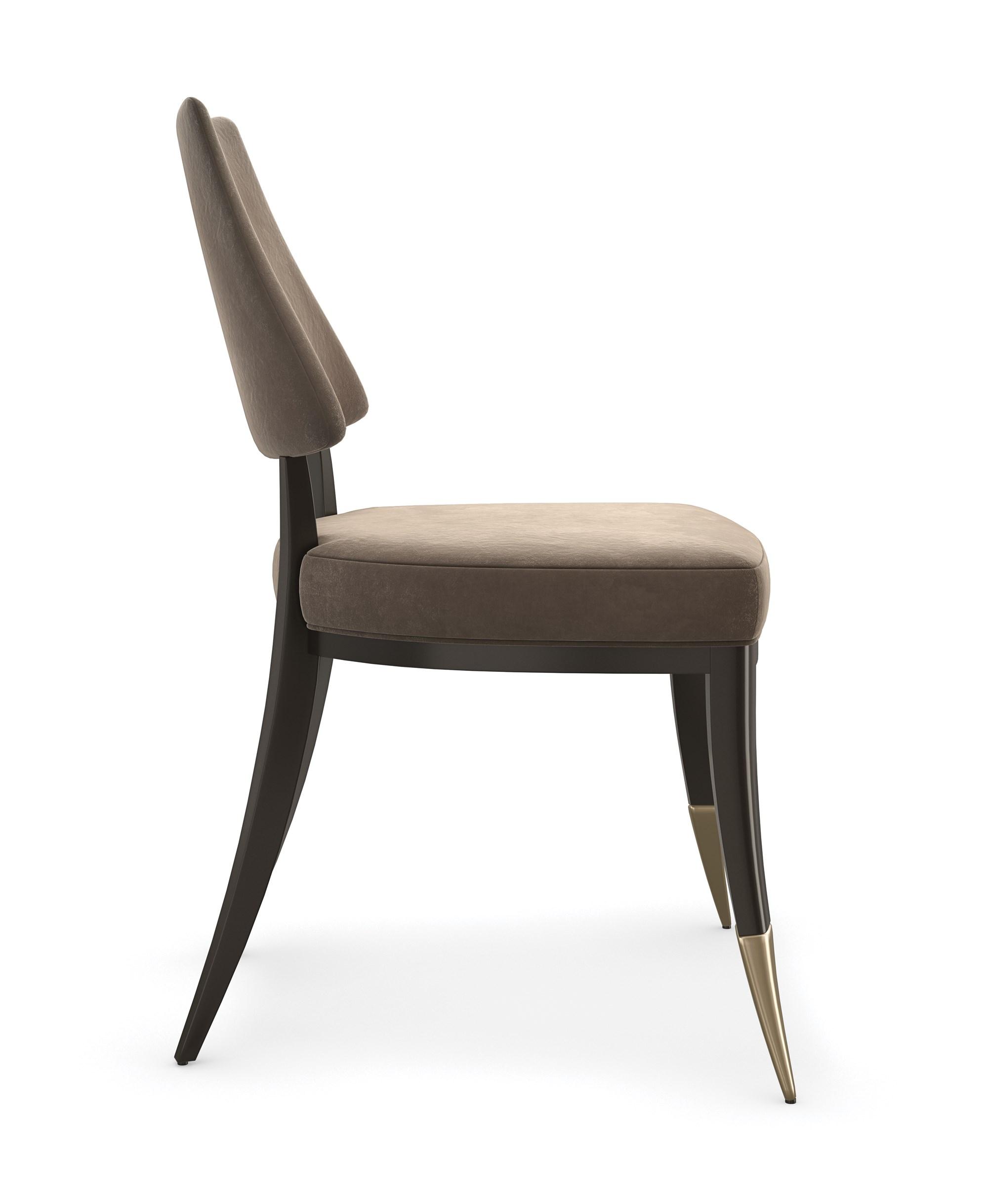 

        
Caracole CARESS Dining Chair Set Dark Chocolate Fabric 662896045772

