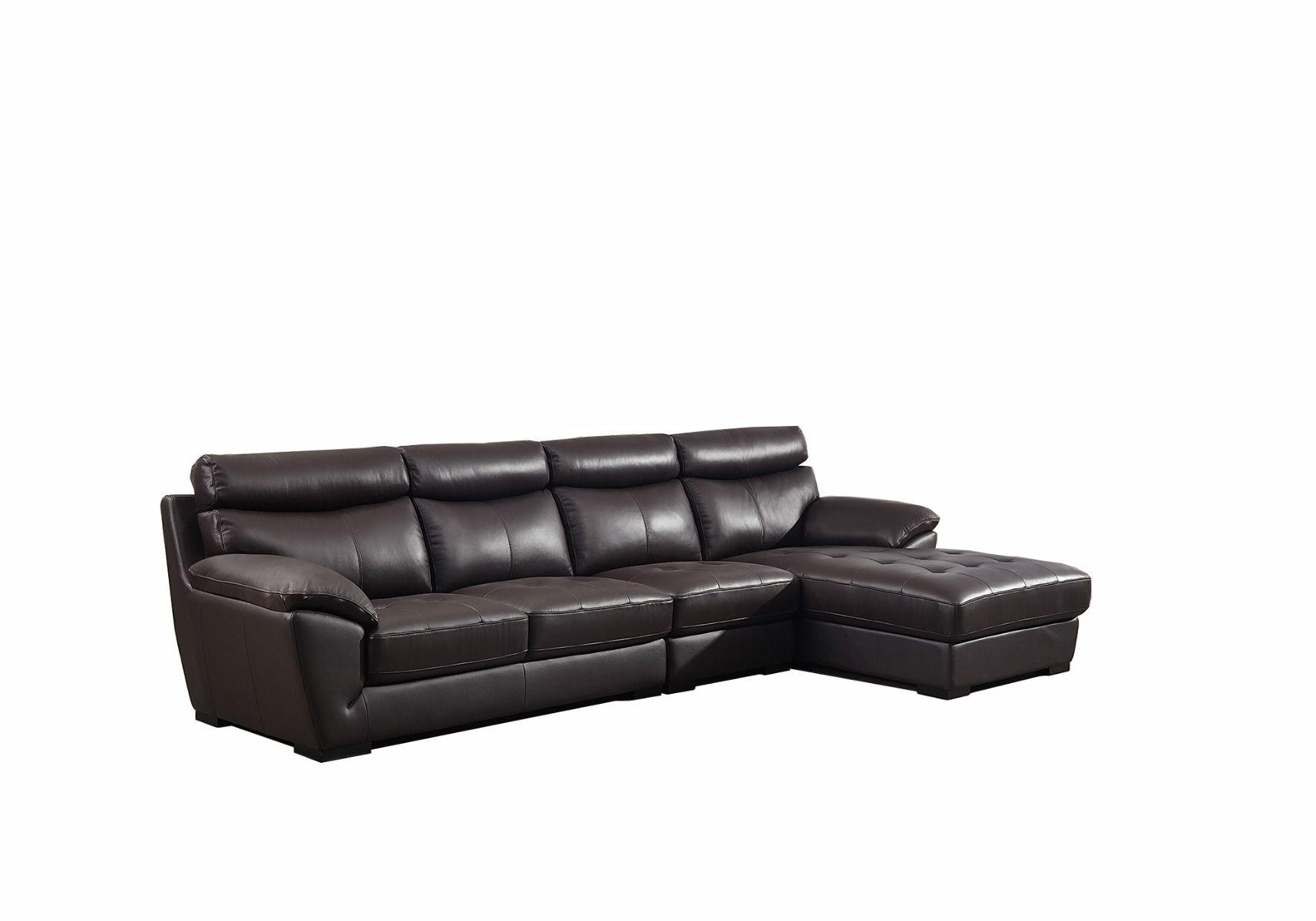 

    
Dark Chocolate Italian Leather Sectional Sofa LEFT EK-L021-DC American Eagle
