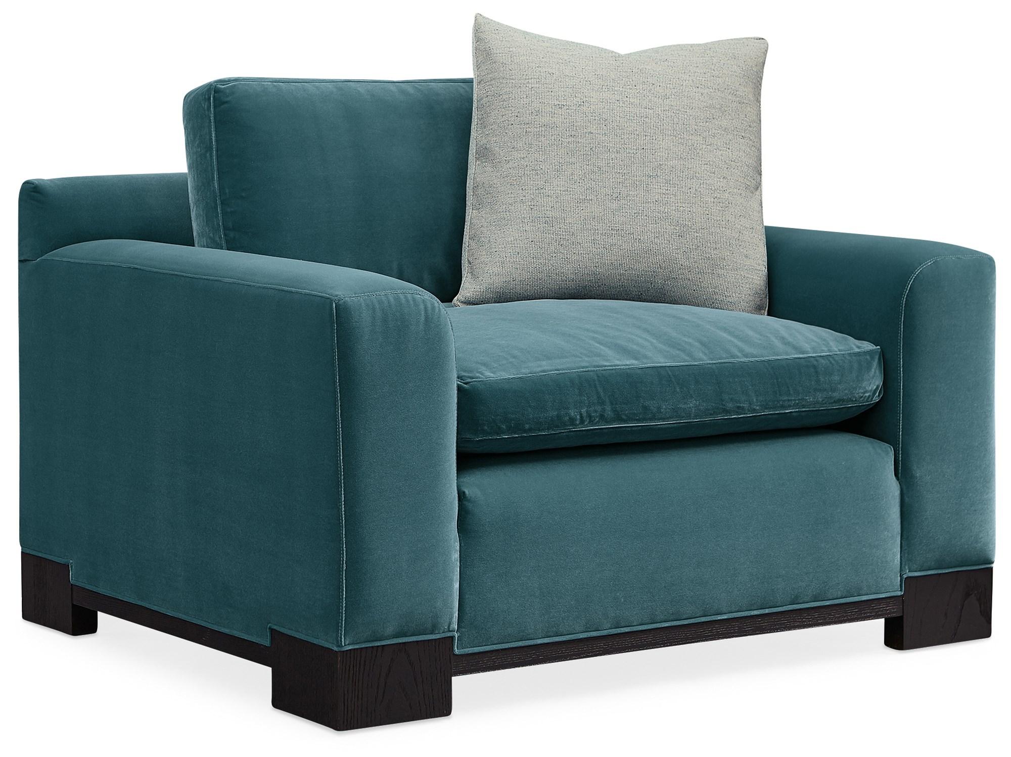 Contemporary Accent Chair REFRESH CHAIR M110-019-034-B in Blue-green Velvet