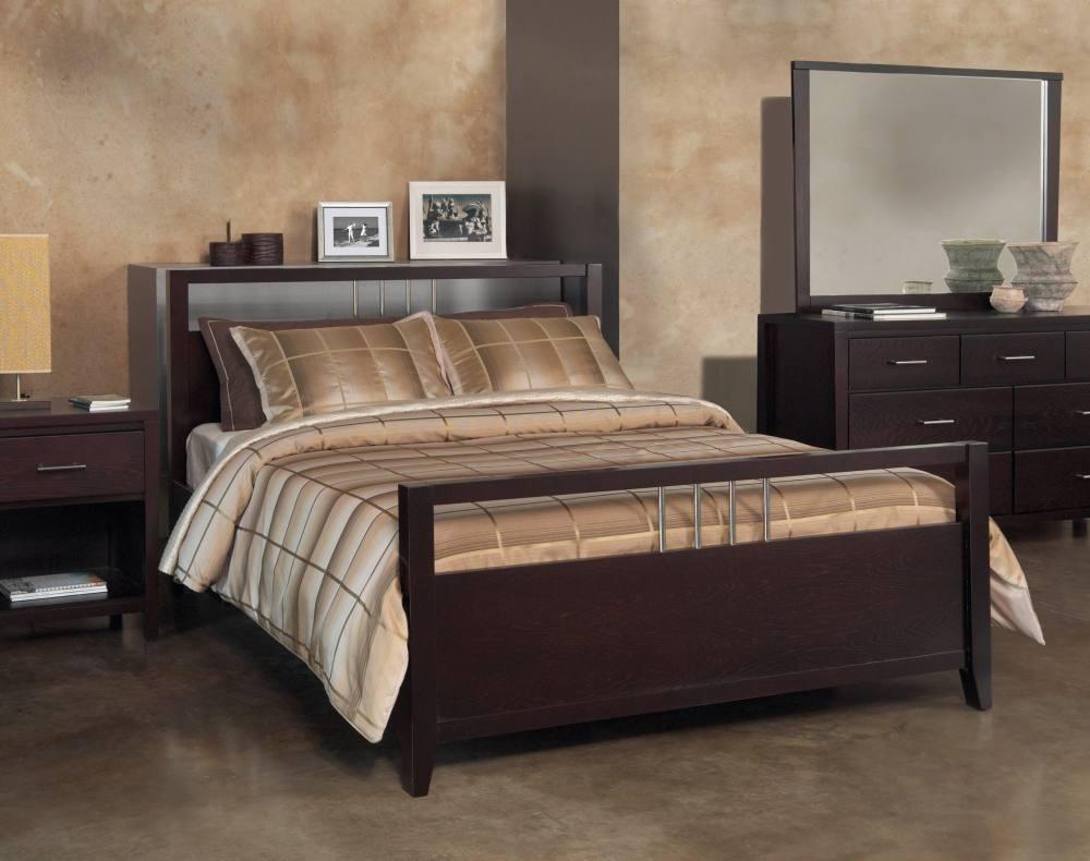 

    
Dark Espresso Finish Birch Wood Veneer King Storage Bed NEVIS by Modus Furniture

