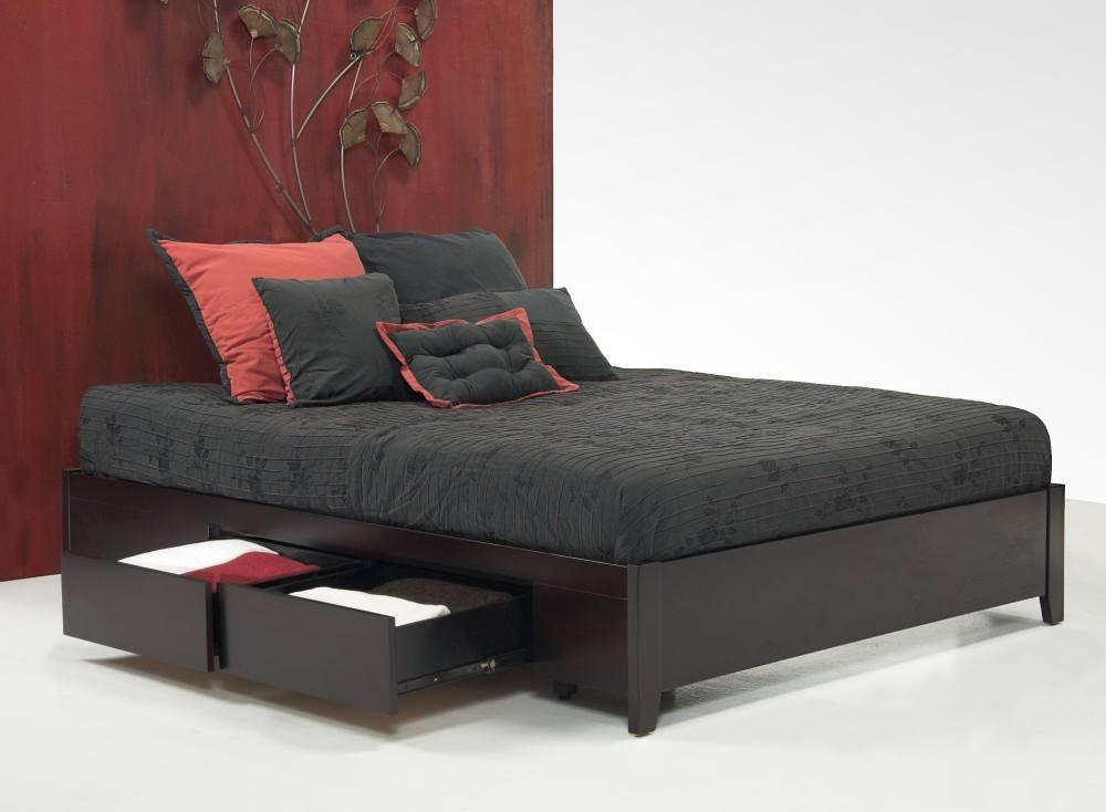 Contemporary Storage Bed SIMPLE SP23D6 in Espresso 