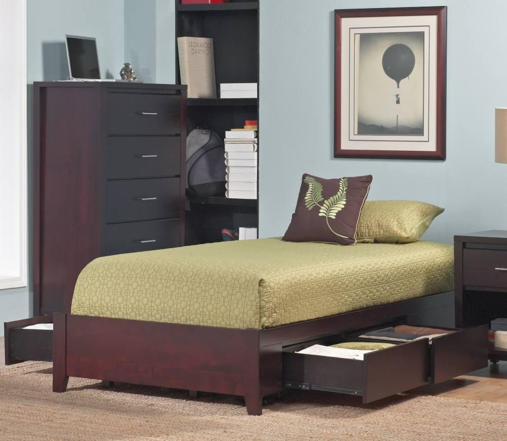 

    
Dark Espresso Finish Twin Storage Bed SIMPLE by Modus Furniture
