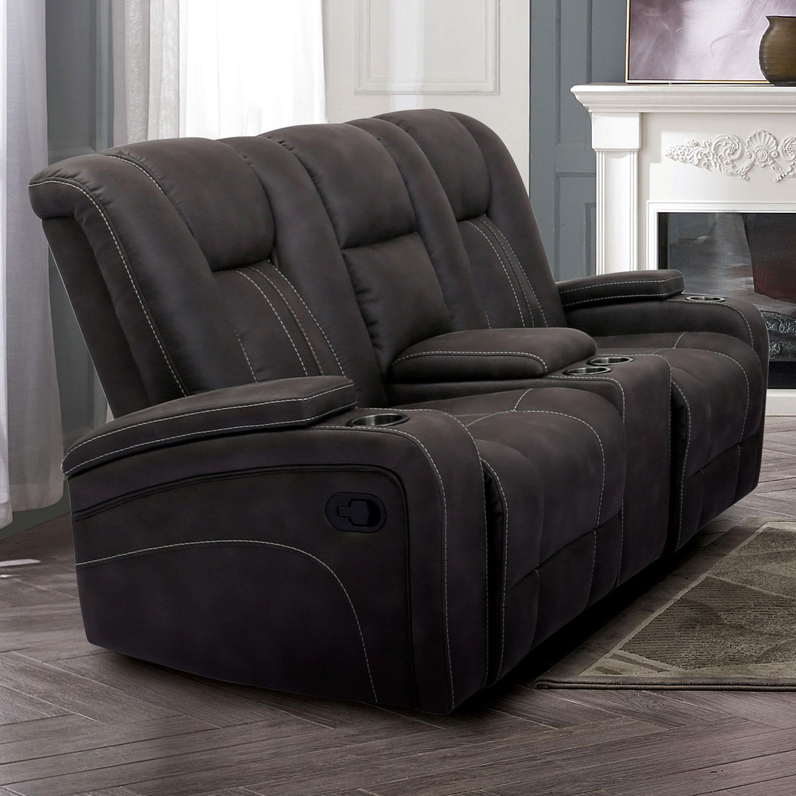 

                    
Furniture of America CM9903-2PC Amirah Reclining Living Room Set Dark Gray Fabric Purchase 
