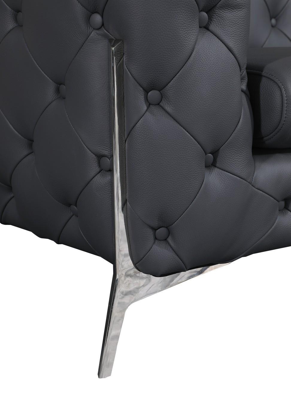 

                    
Buy Dark Gray Genuine Italian Leather Armchair Contemporary 970 Global United
