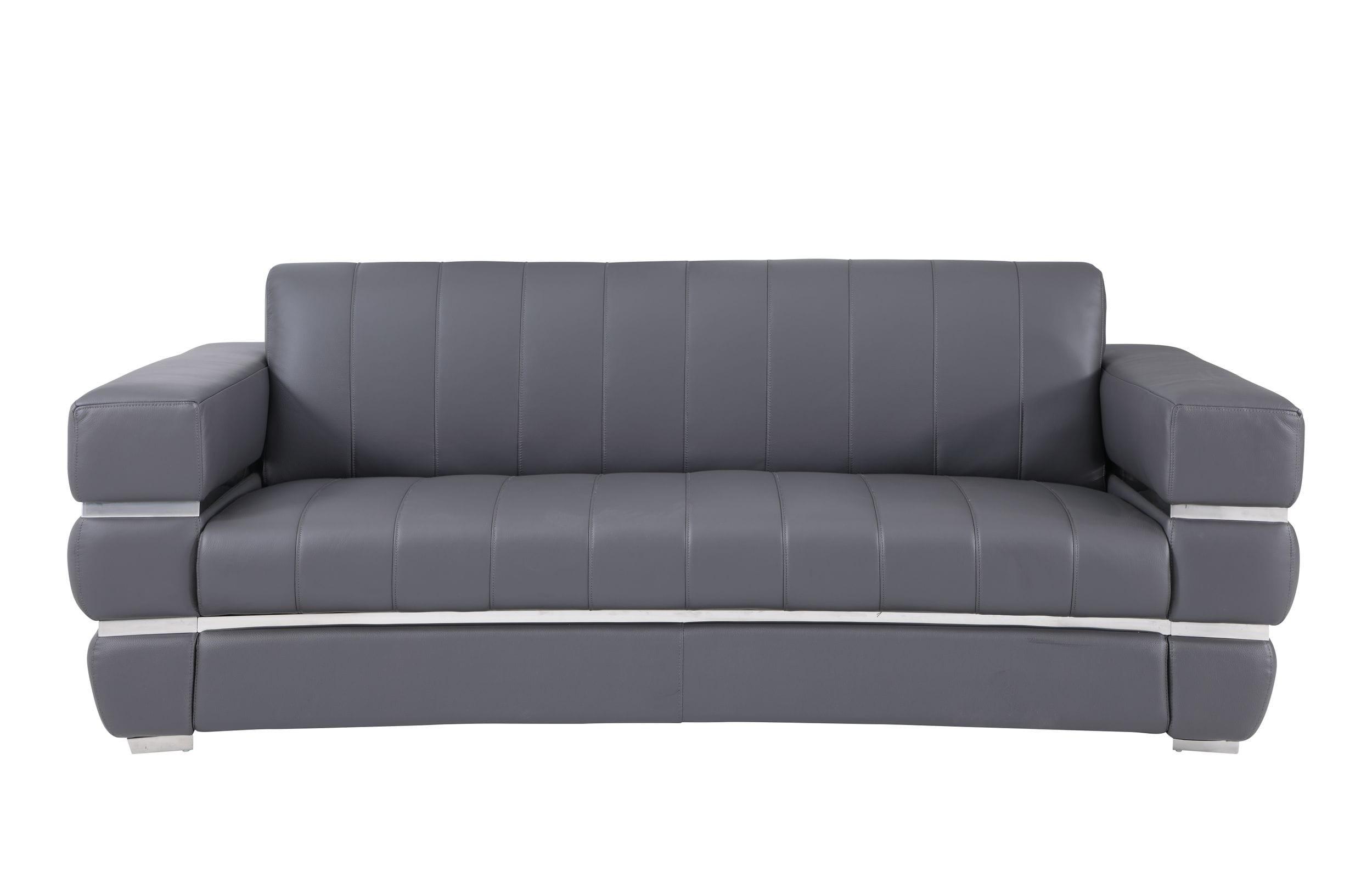 

    
Dark Gray Genuine Italian Leather Sofa Contemporary 904 Global United
