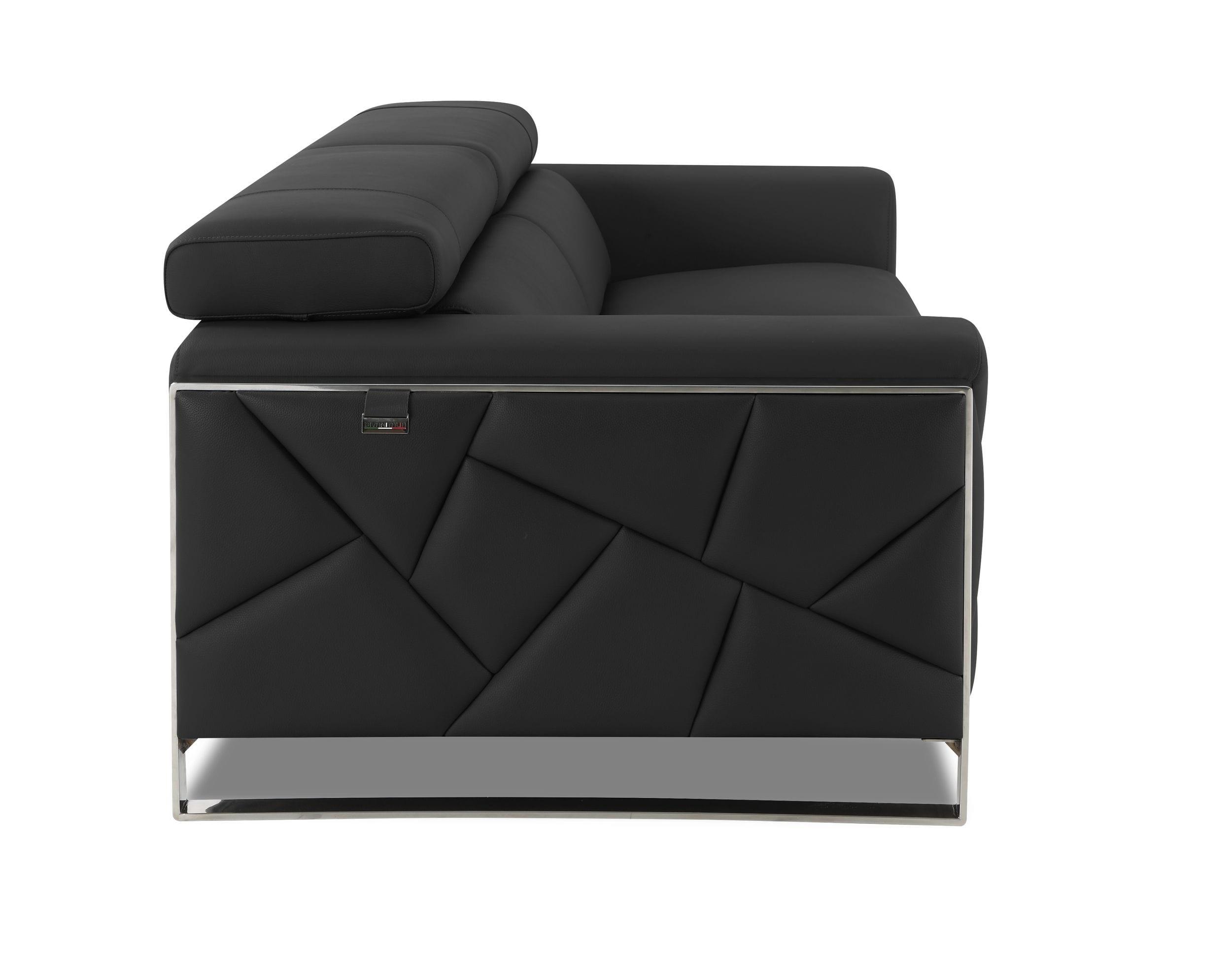 

    
 Order  Dark Gray Genuine Italian Leather Sofa & Loveseat Set 2Pcs Modern Global United 903
