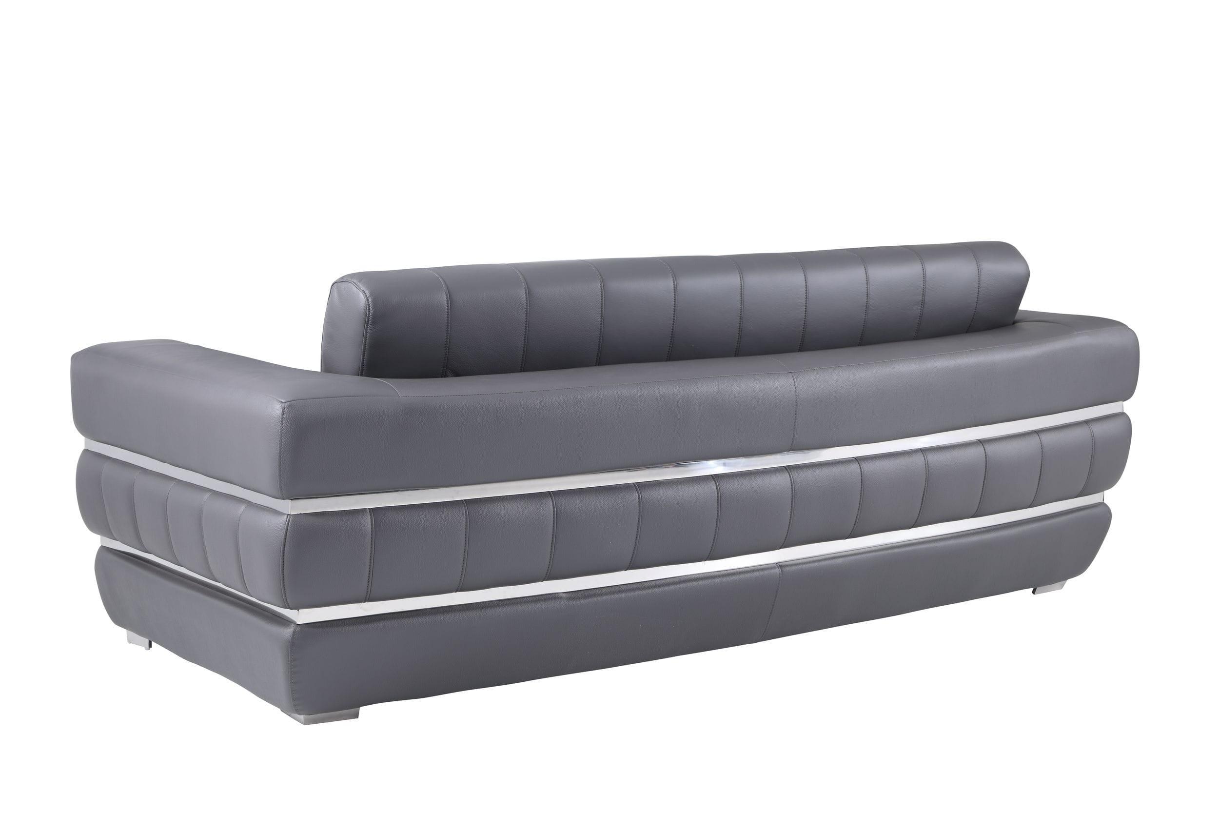 

    
904-DK_GRAY-2PC Dark Gray Genuine Italian Leather Sofa Set 2Pcs Contemporary 904 Global United
