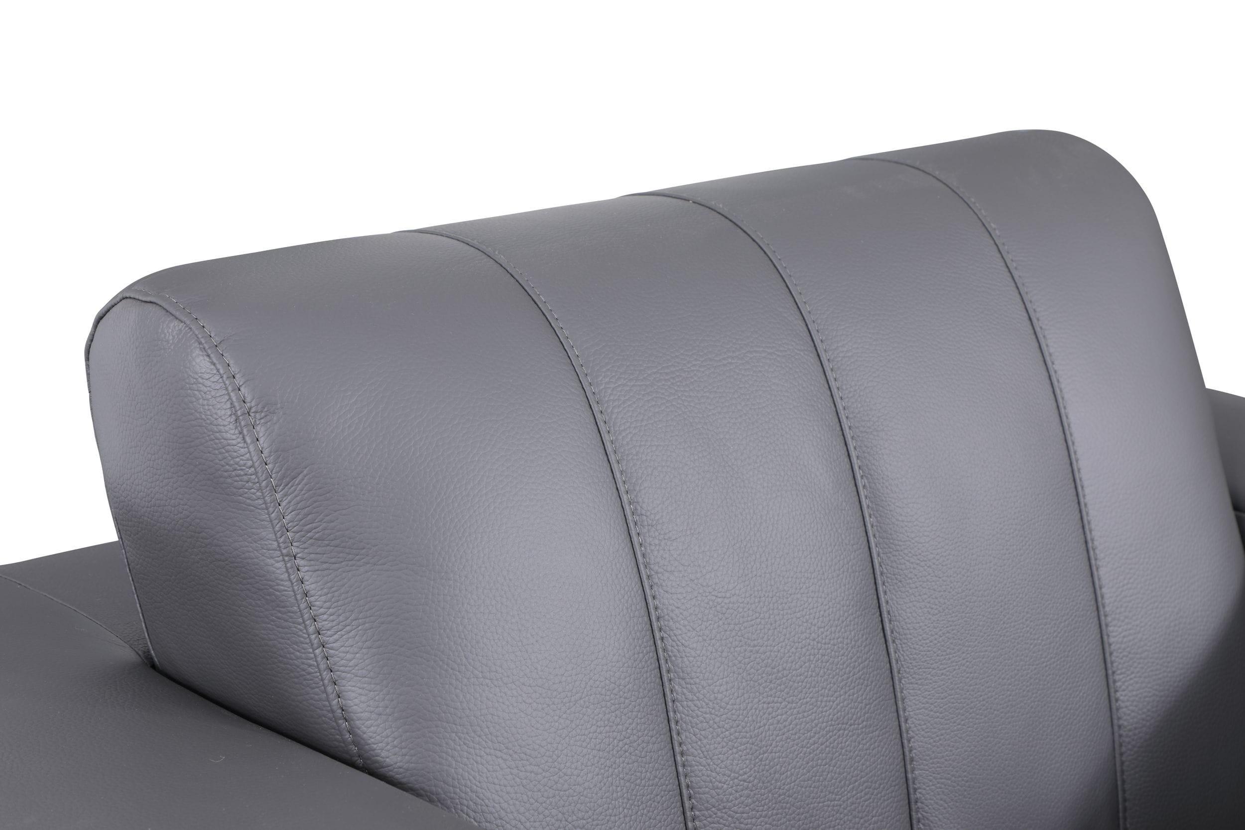 

    
 Photo  Dark Gray Genuine Italian Leather Sofa Set 2Pcs Contemporary 904 Global United
