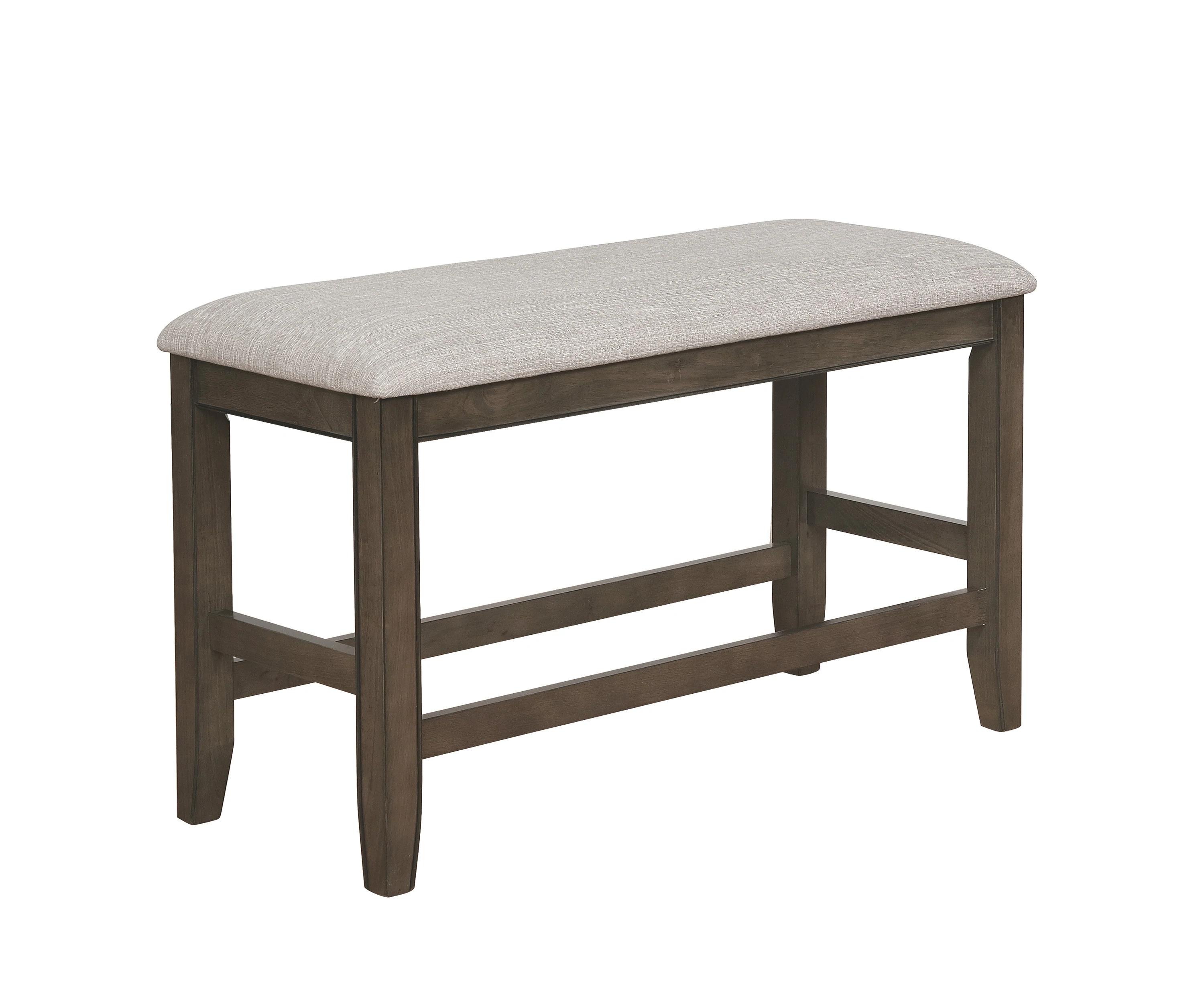 

    
Dark Gray & Gray Linen Counter Height Bench by Crown Mark Fulton 2727GY-BENCH
