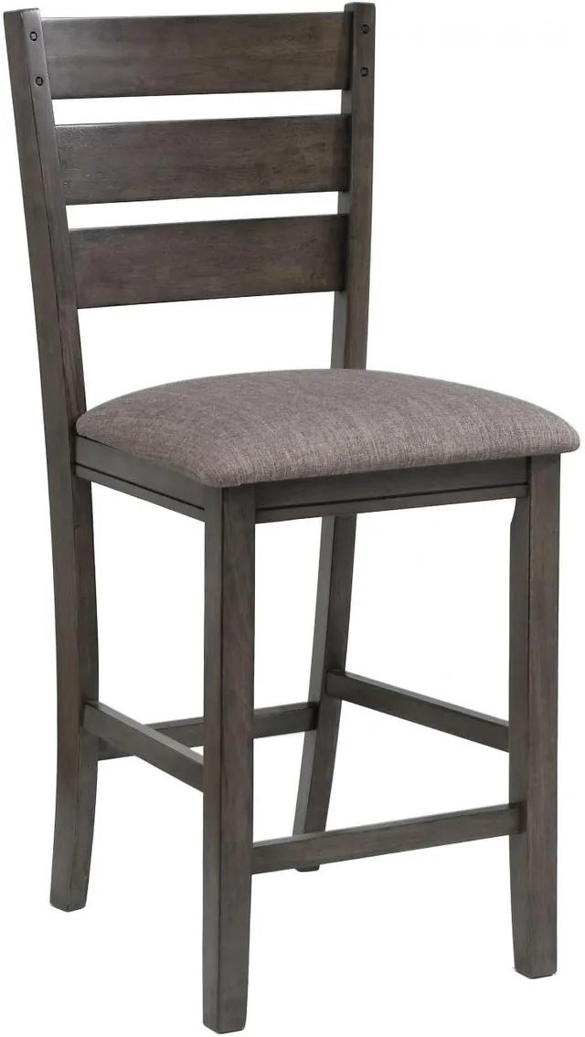 Modern, Farmhouse Counter Chair Set Bardstown 2752GY-S-24-2pcs in Dark Gray PU