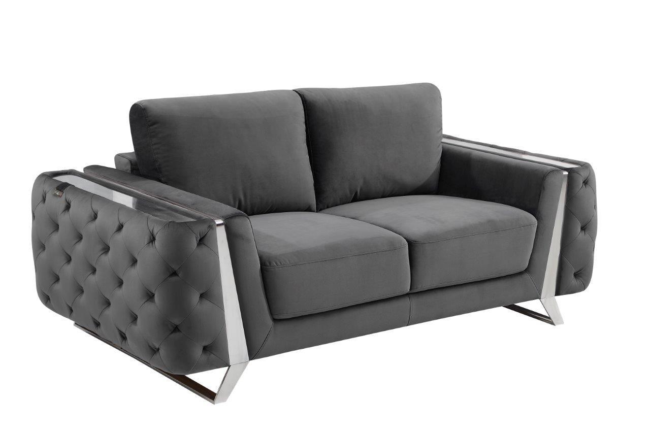 

                    
Global United 1051 Sofa Loveseat and Chair Set Dark Gray Fabric Purchase 
