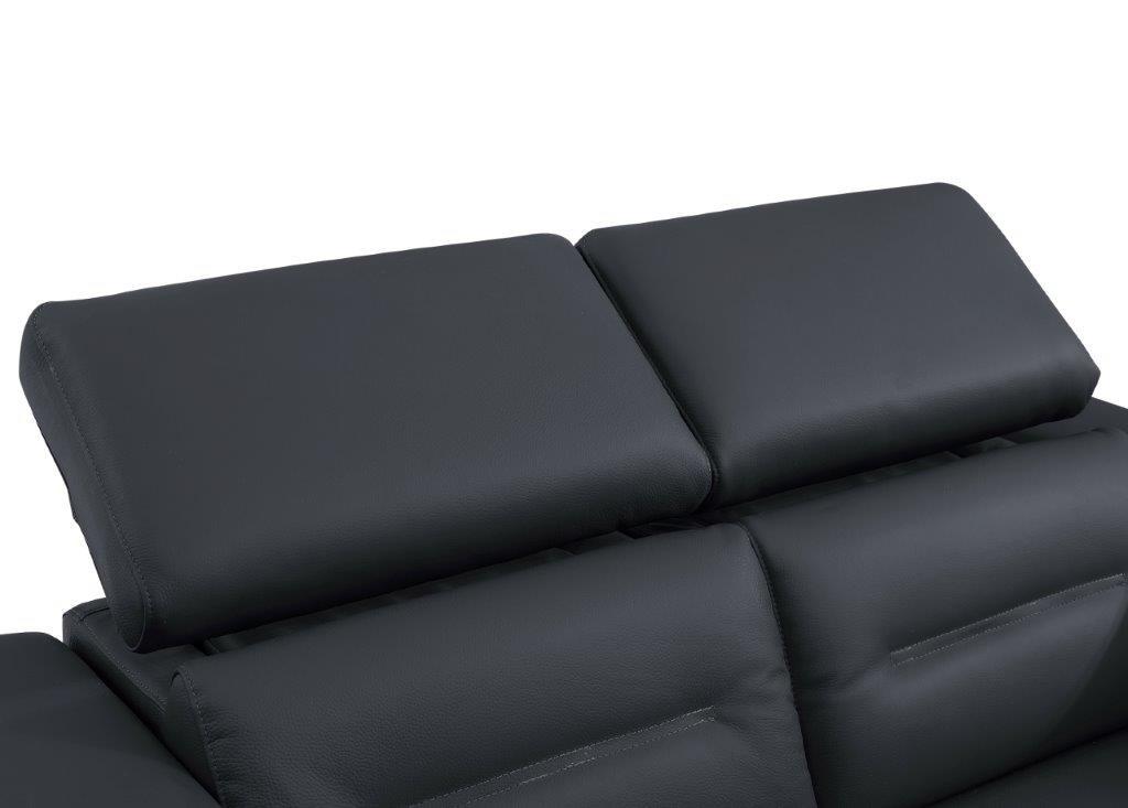 

    
 Order  Dark Gray Top Grain Italian Leather Power Reclining Sofa Contemporary 989 Global United
