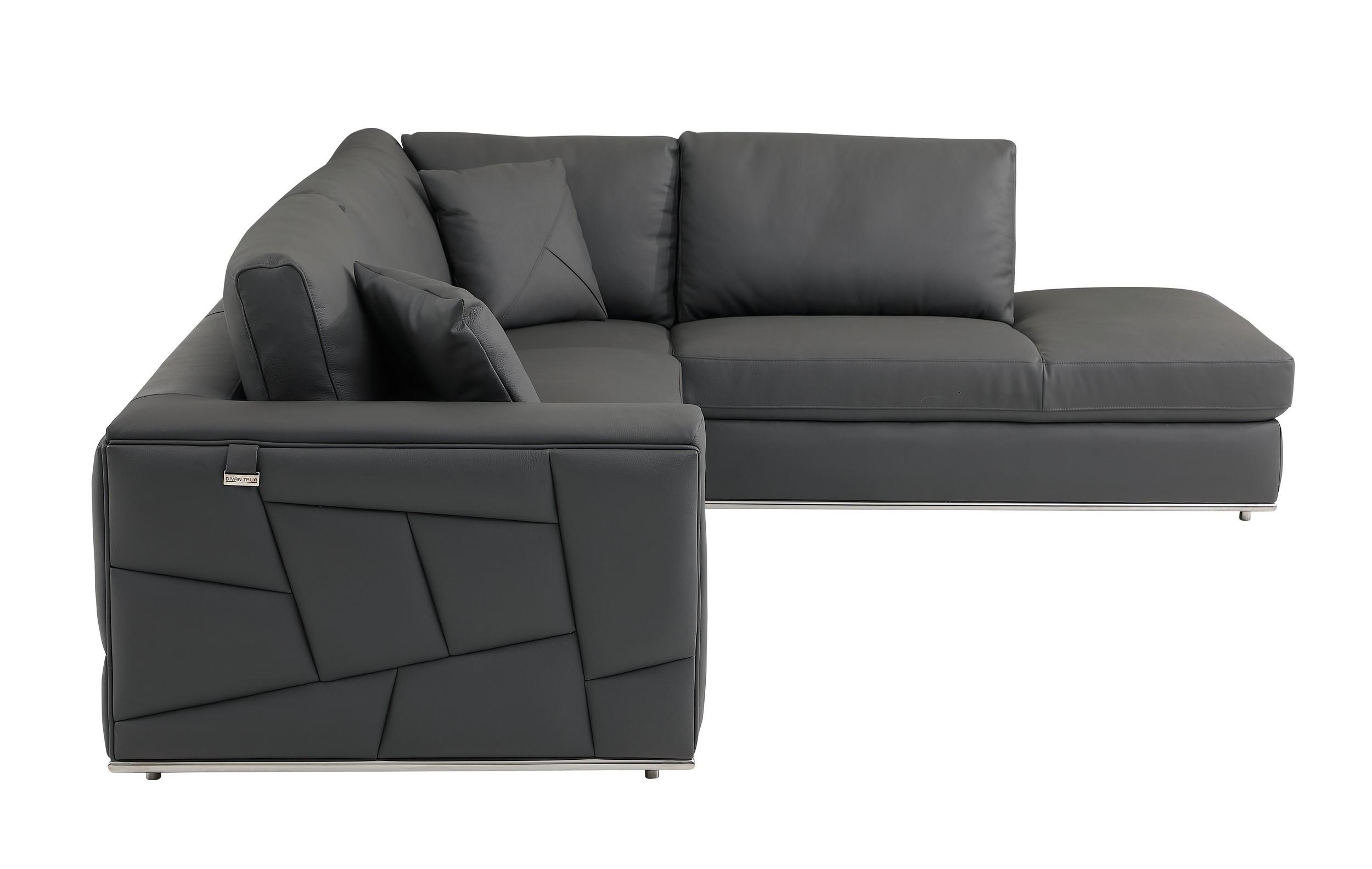 

                    
Global United 998 Sectional Sofa Dark Gray Top grain leather Purchase 
