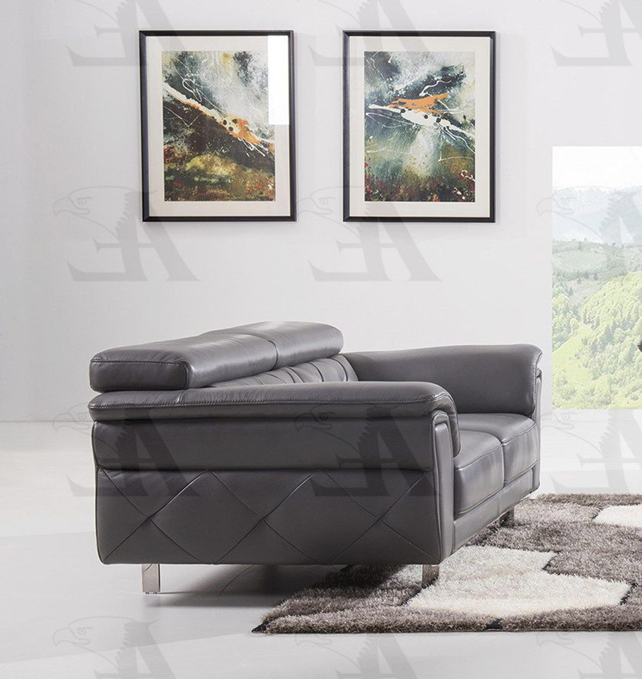 

                    
American Eagle Furniture EK068-GR-LS Loveseat Dark Gray Italian Leather Purchase 
