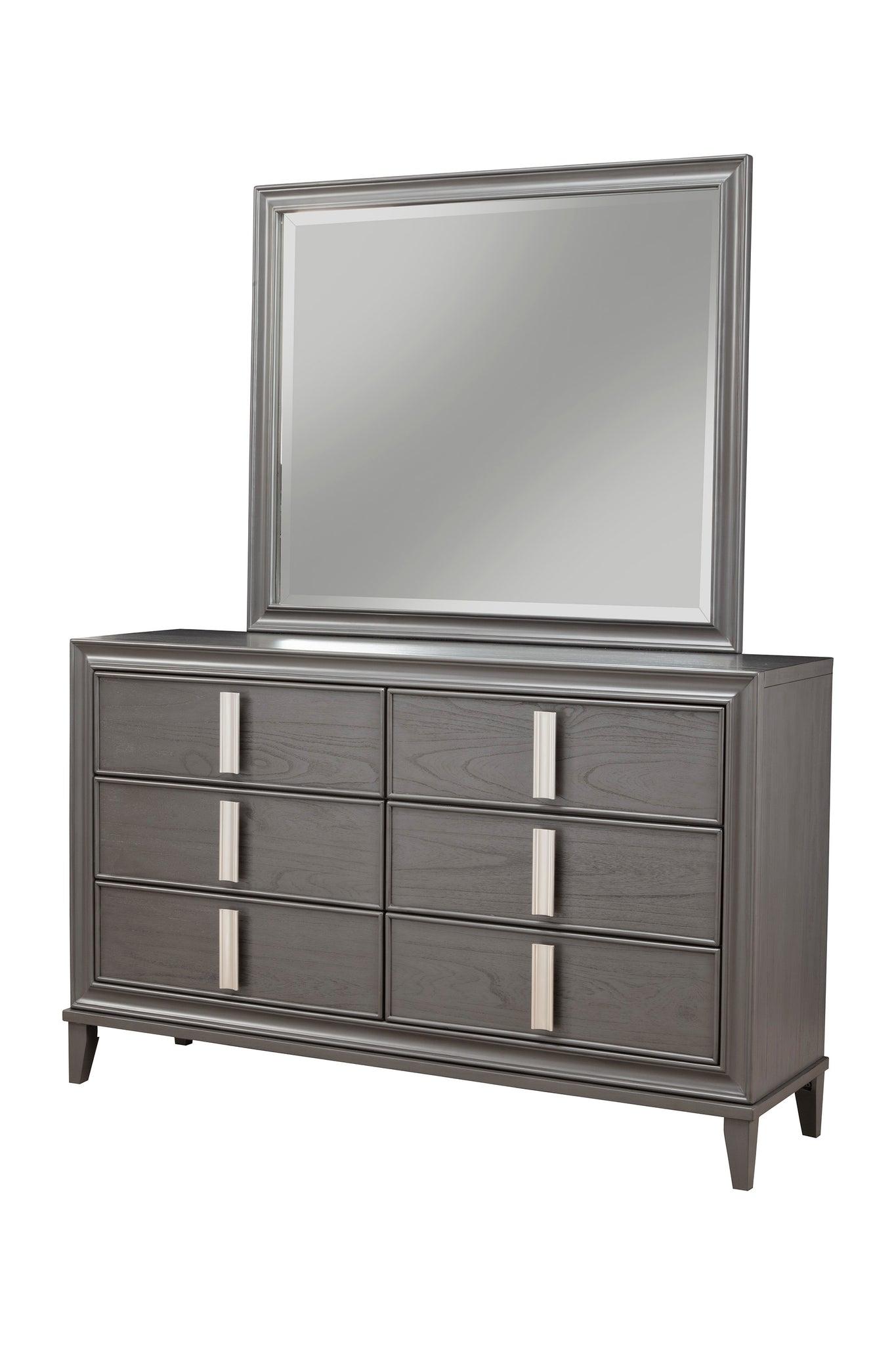 Contemporary, Modern Dresser LORRAINE 8171-03 in Dark Gray 