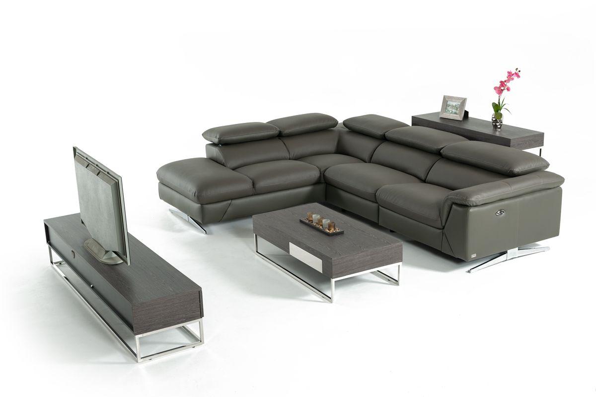 

    
VGKNE9104-DKGRY Dark Grey Eco-Leather Sectional Sofa w/Recliner LEFT Divani Casa Maine Modern
