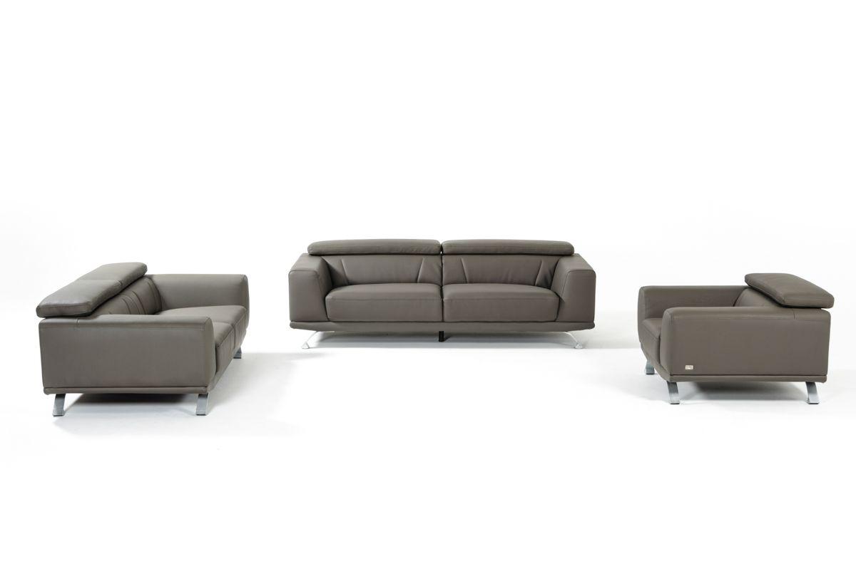 

    
 Shop  Dark Grey Eco-Leather Sofa Set 3Pcs Divani Casa Brustle VIG Contemporary
