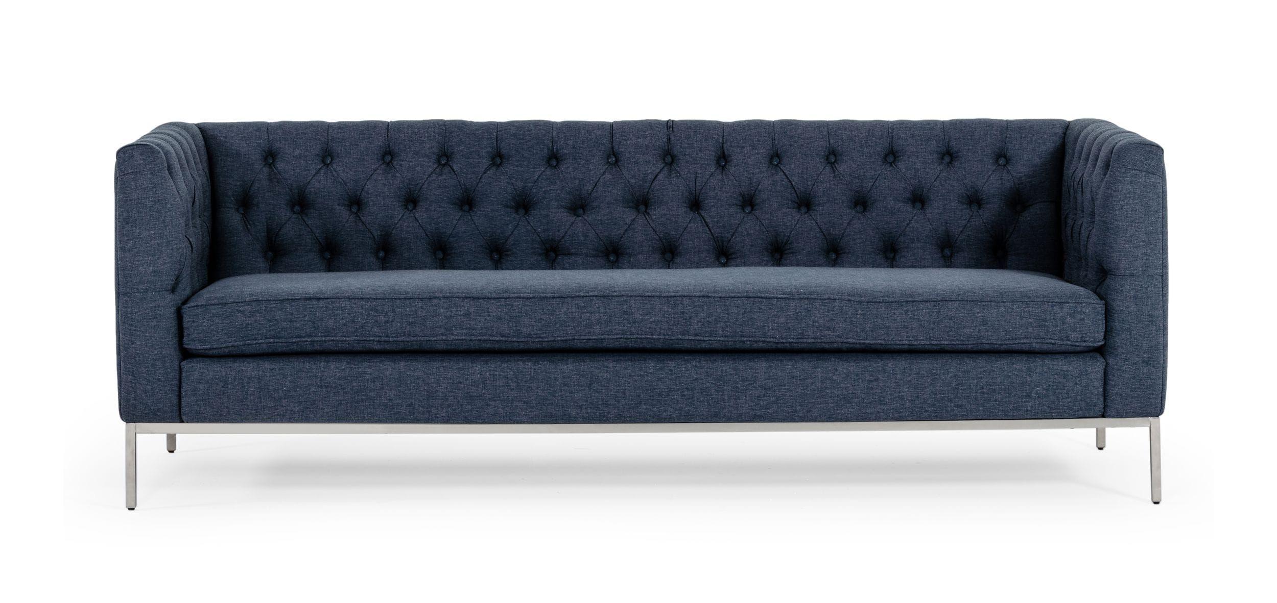 

    
Dark Grey Fabric Button Tufted Sofa Divani Casa Garcia VIG Contemporary Modern
