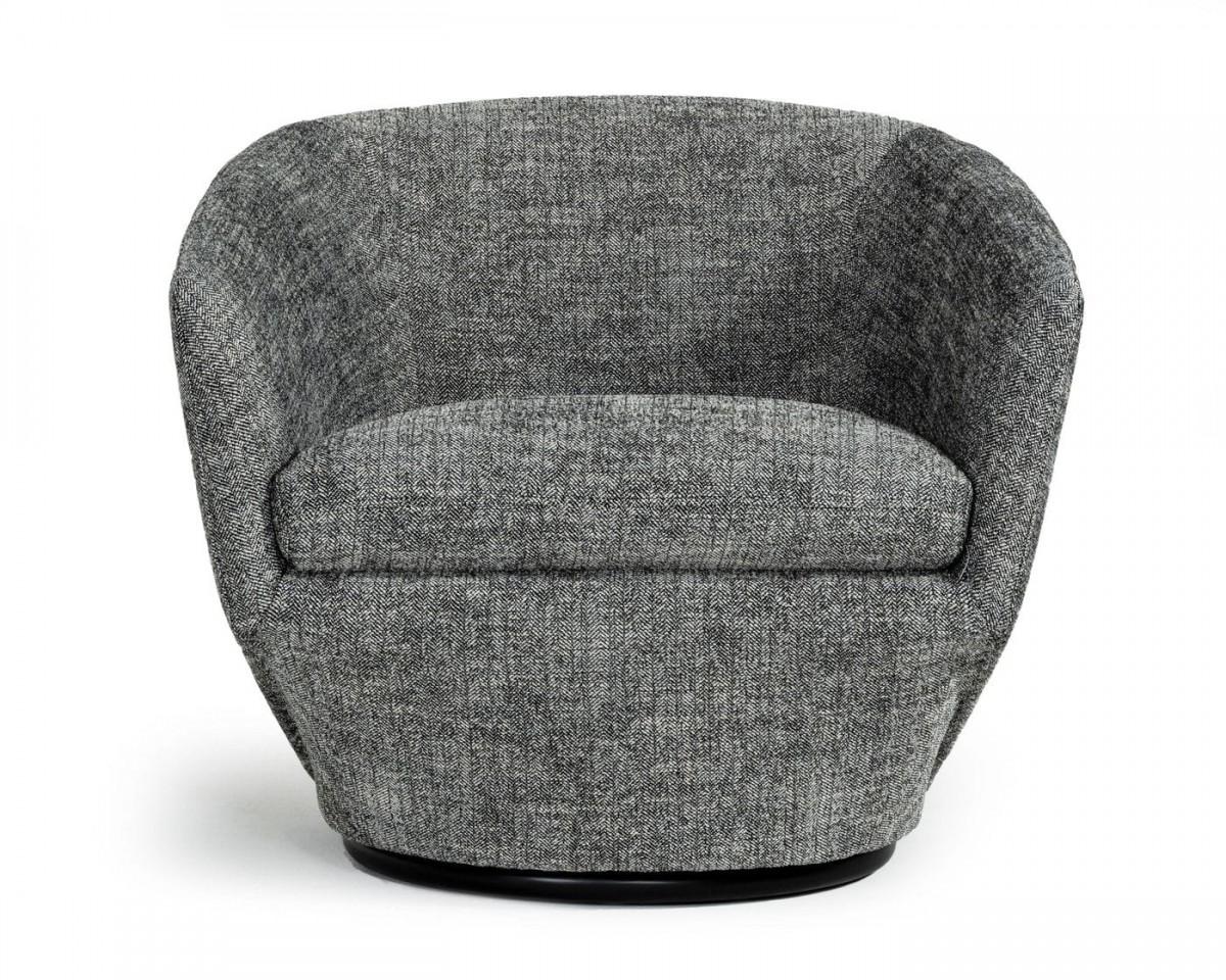 

    
Dark Grey Fabric Swivel Accent Chair Set 2P Divani Casa Tyson VIG Contemporary
