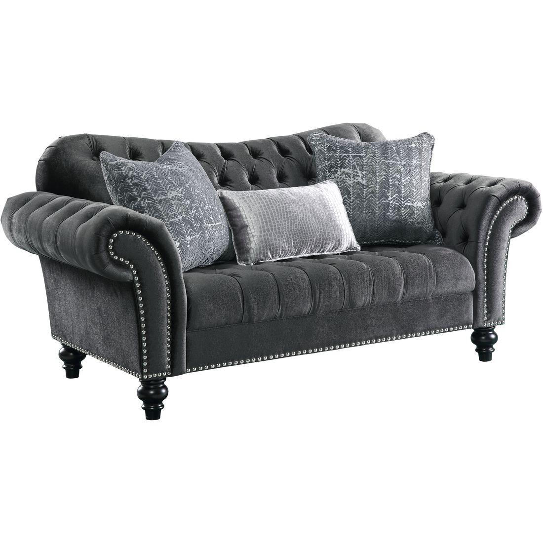 

    
Acme Furniture Gaura Sofa Loveseat and Chair Set Dark Gray Gaura-53090-Set-3

