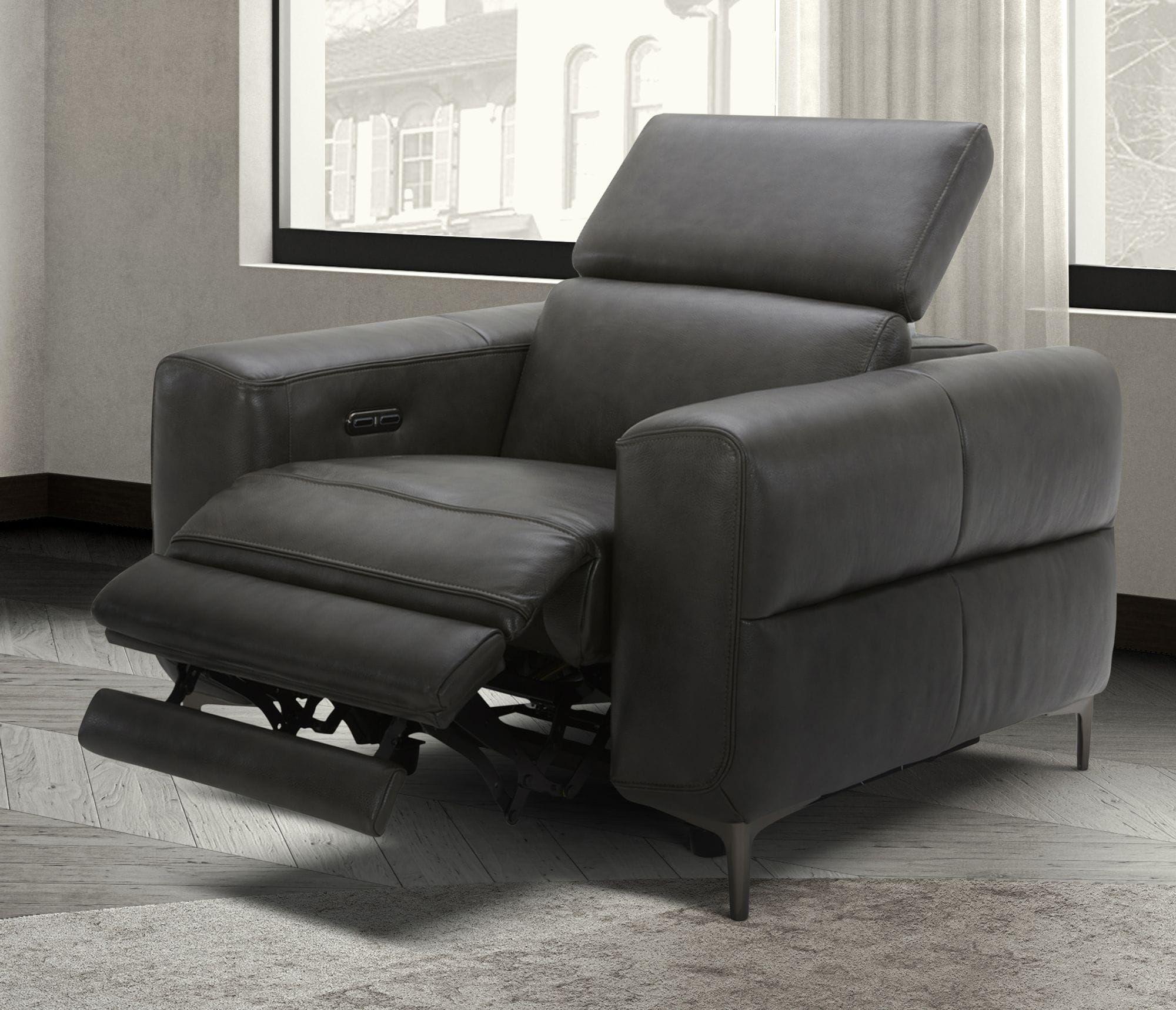 

    
Dark Grey Leather Electric Recliner Chair Divani Casa Meadow VIG Modern
