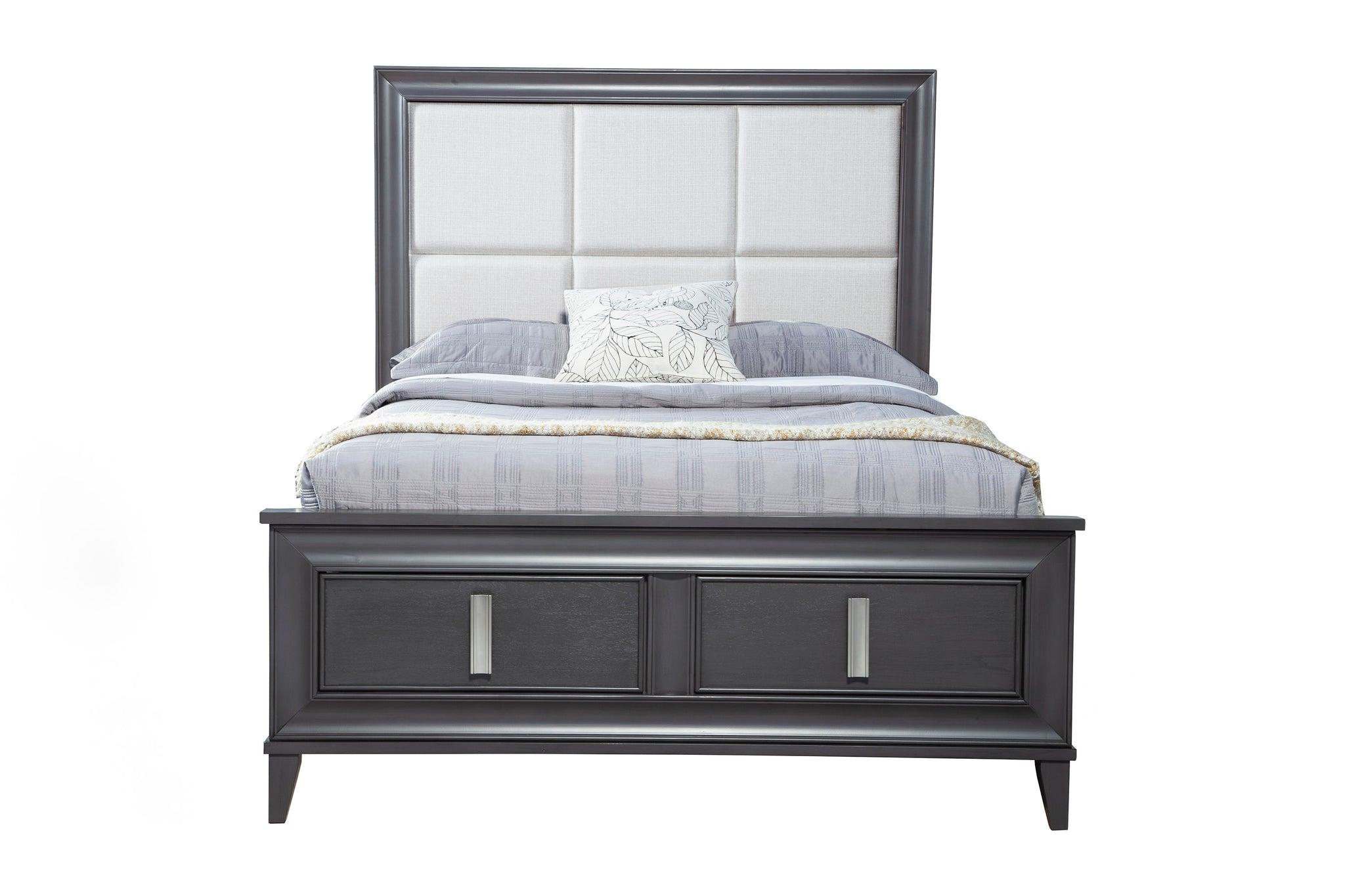 

    
Alpine Furniture LORRAINE Storage Bedroom Set Dark Gray/Cream 8171-07CK-Set-3
