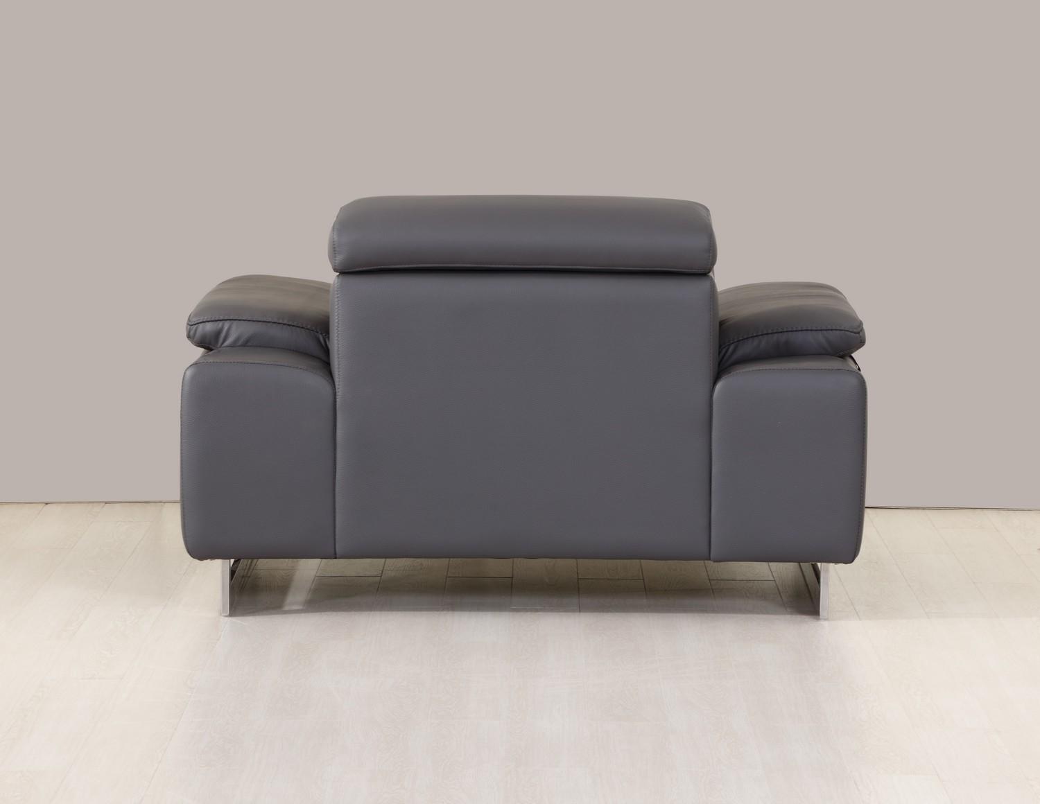 

        
Global United 636 Arm Chairs Dark Gray Italian Leather 083398862634
