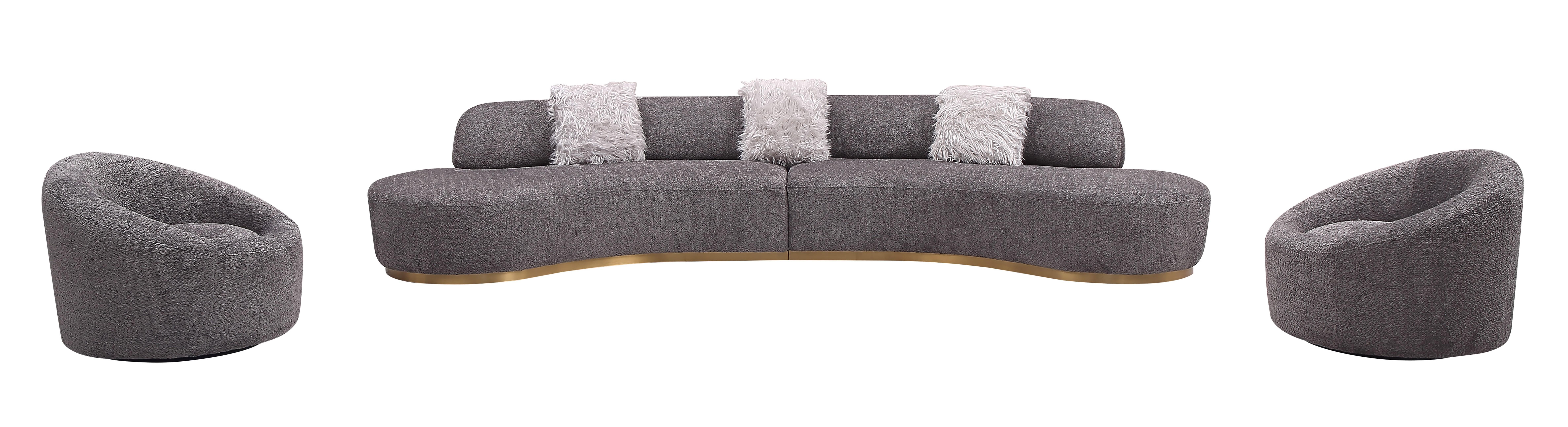 

                    
J&M Furniture Moon Sofa Set Gray Fabric Purchase 

