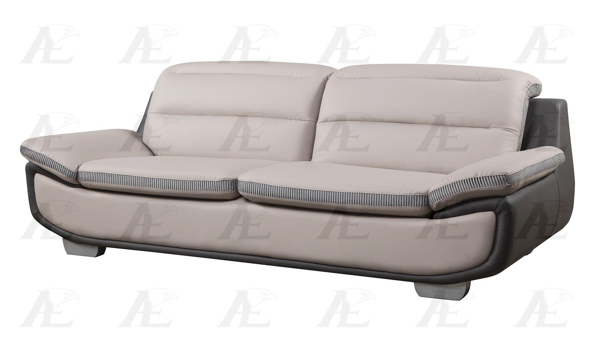 

    
Dark & Light Grey Bonded Leather Sofa Set  3Pcs American Eagle AE638-LG.DG
