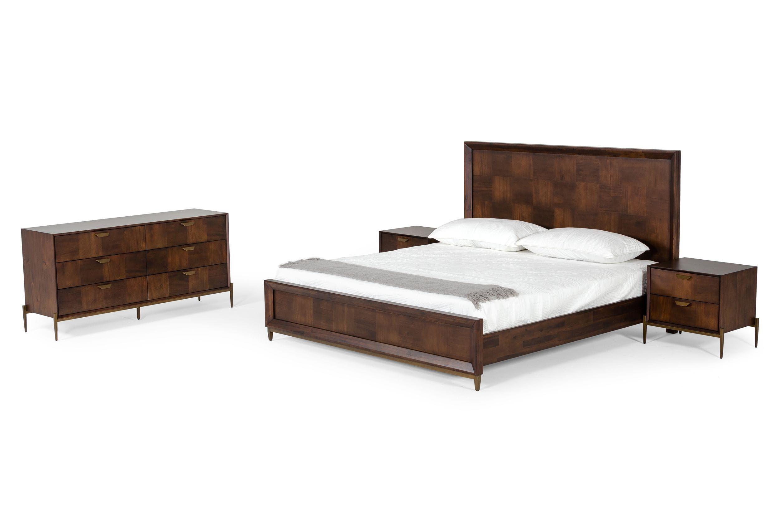 

                    
Buy Dark Mango Acacia & Brass King Bed Modrest Shane VIG Modern Contemporary
