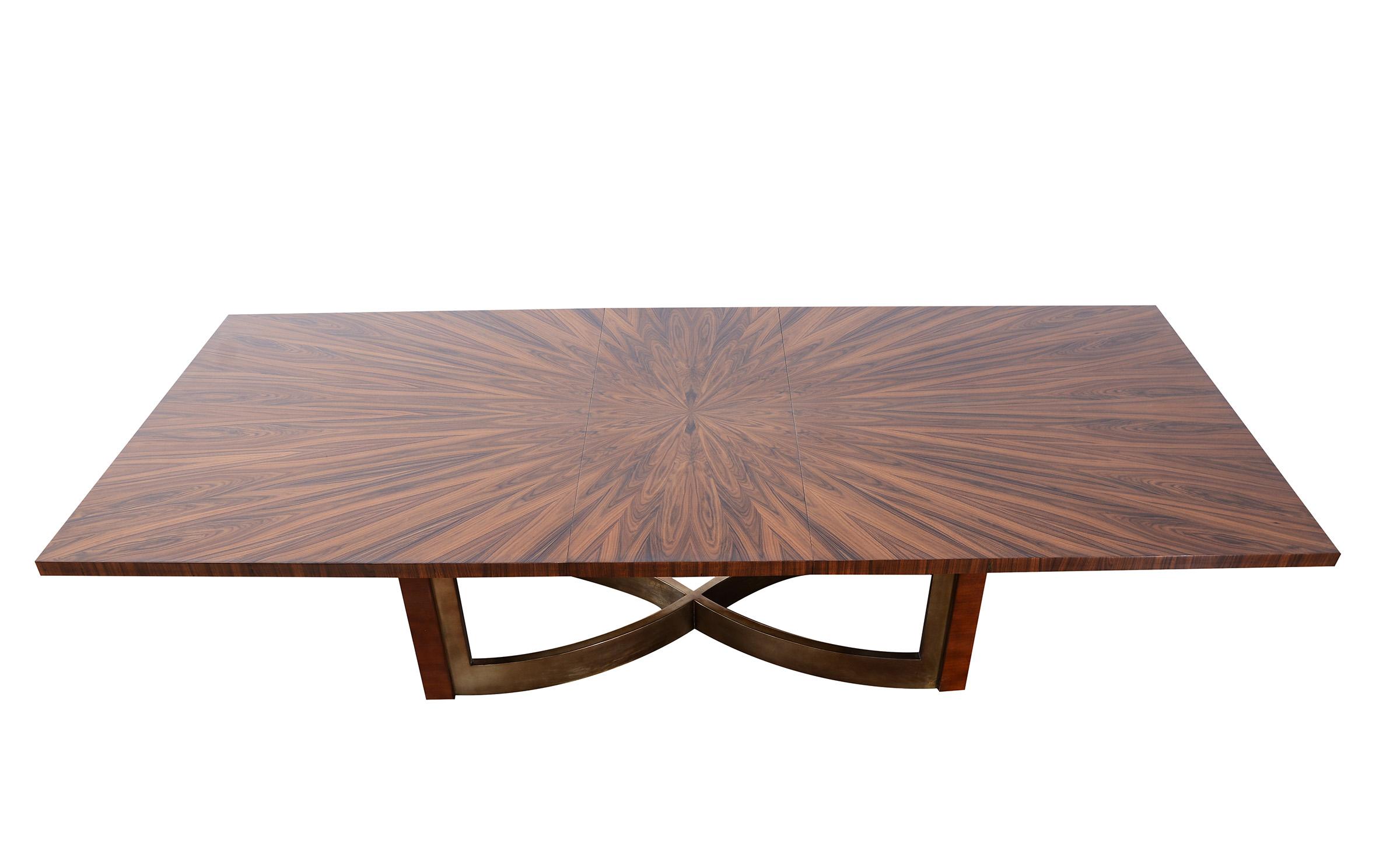 Modern Dining Table GLAMOUR 56015-DT in Mocha 
