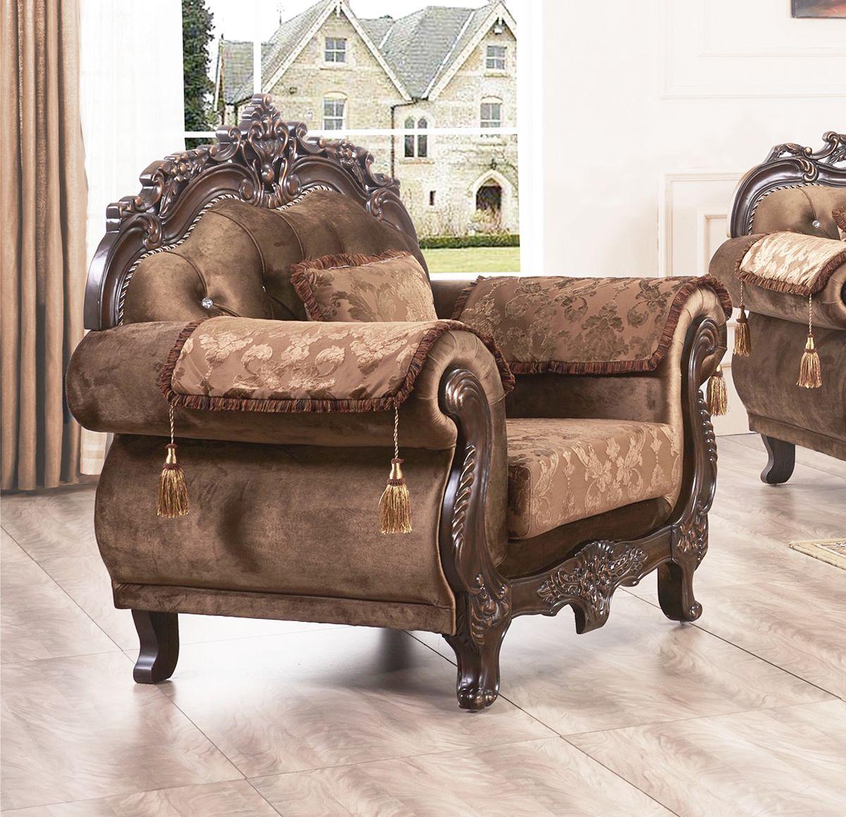 

                    
McFerran Furniture SF2267 Sofa Set Brown Velvet Purchase 
