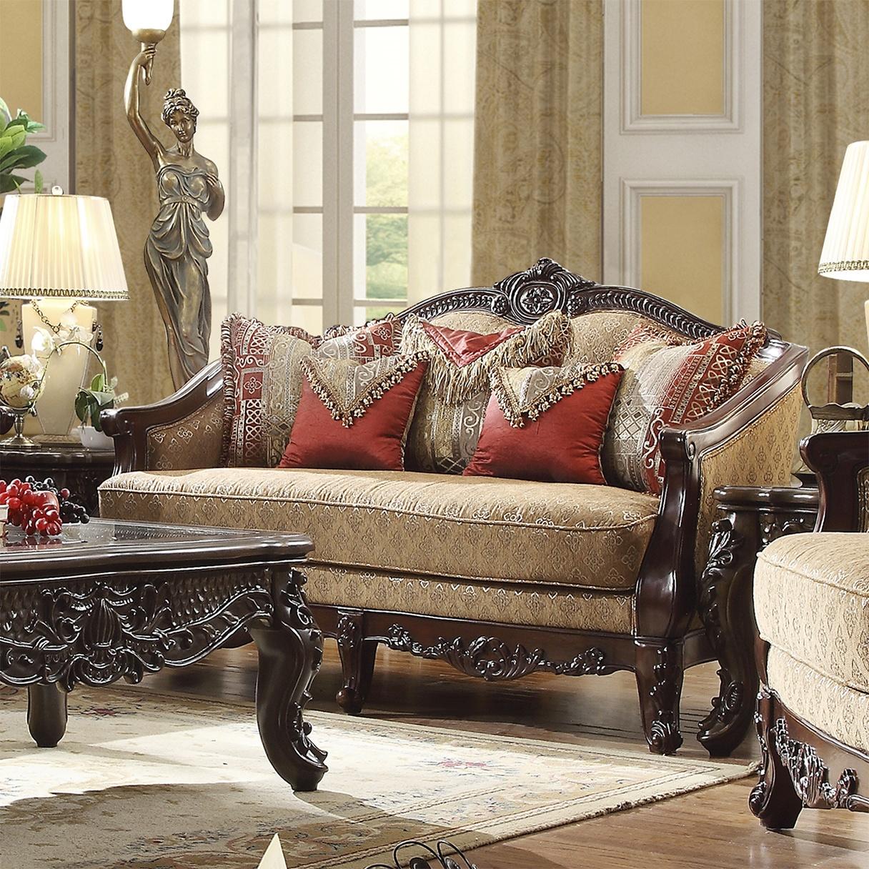

    
Homey Design Furniture HD-2655 Sofa Set Dark Walnut/Brown HD-2655-SSET3

