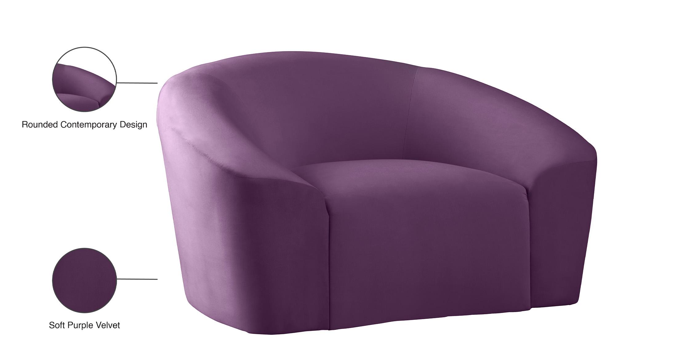 

    
610Purple-C-Set-2 Meridian Furniture Arm Chair Set
