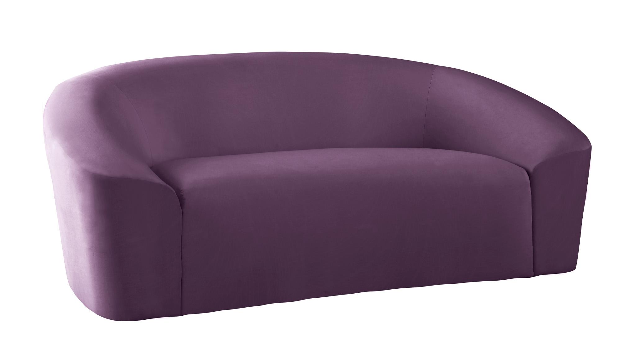 Contemporary, Modern Loveseat RILEY 610Purple-L 610Purple-L in Purple Velvet
