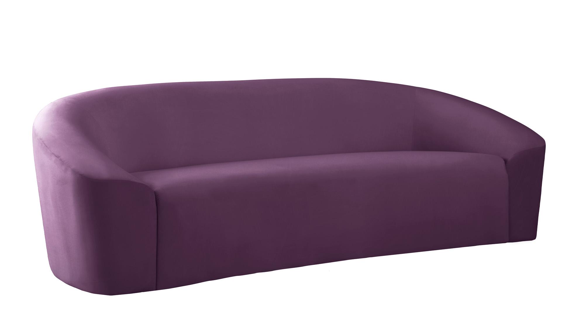 Contemporary, Modern Sofa RILEY 610Purple-S 610Purple-S in Purple Velvet
