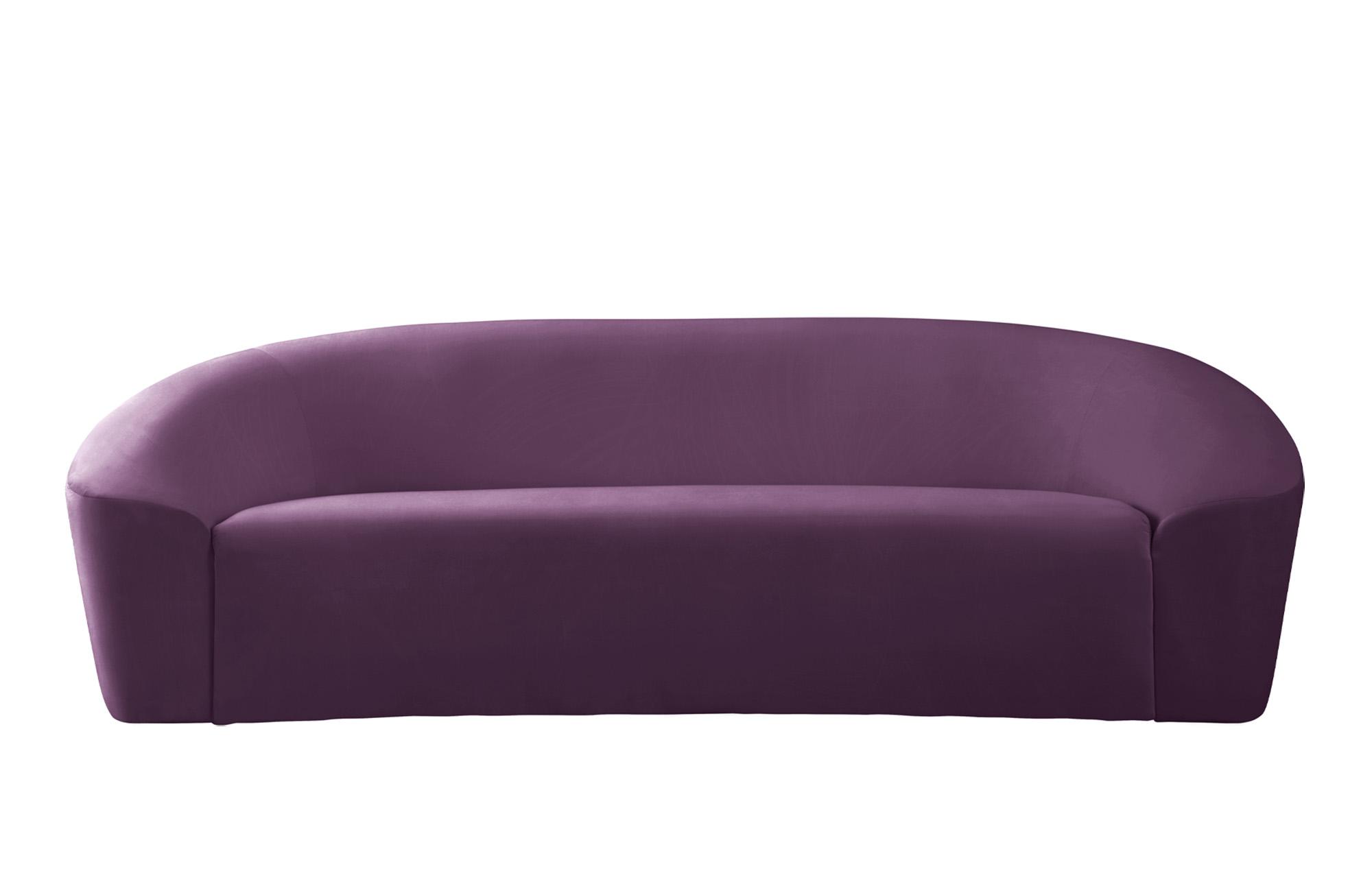 

    
Deep Purple Velvet Sofa RILEY 610Purple-S Meridian Modern Contemporary
