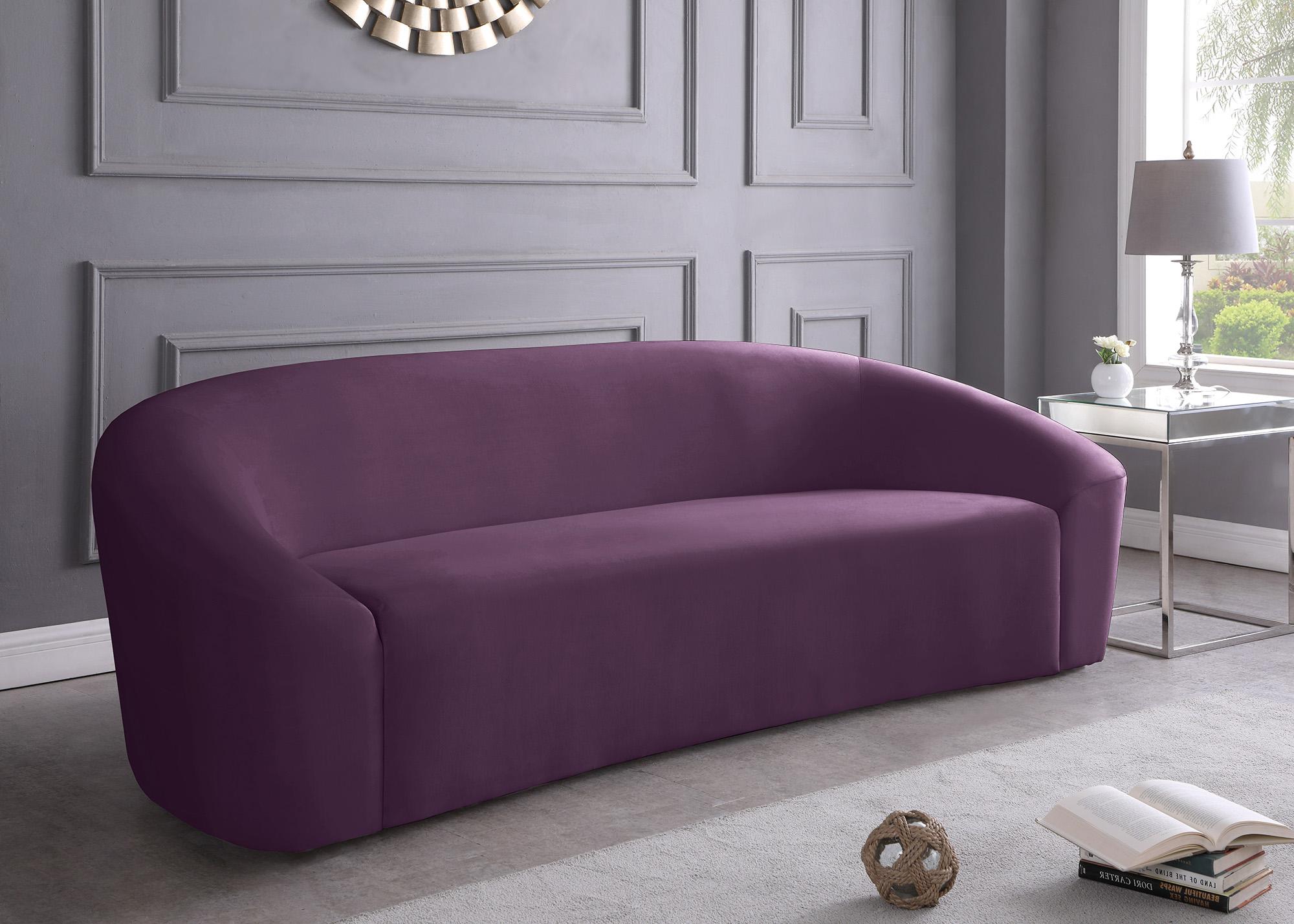 

        
704831408966Deep Purple Velvet Sofa Set 3Pcs RILEY 610Purple-S Meridian Modern Contemporary
