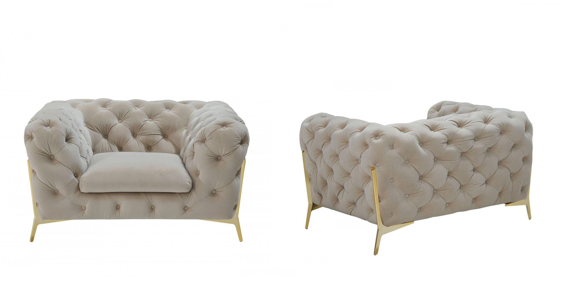 

                    
Buy Deluxe Beige Velvet Tufted Sofa Set 3 VIG Divani Casa Sheila Contemporary Modern
