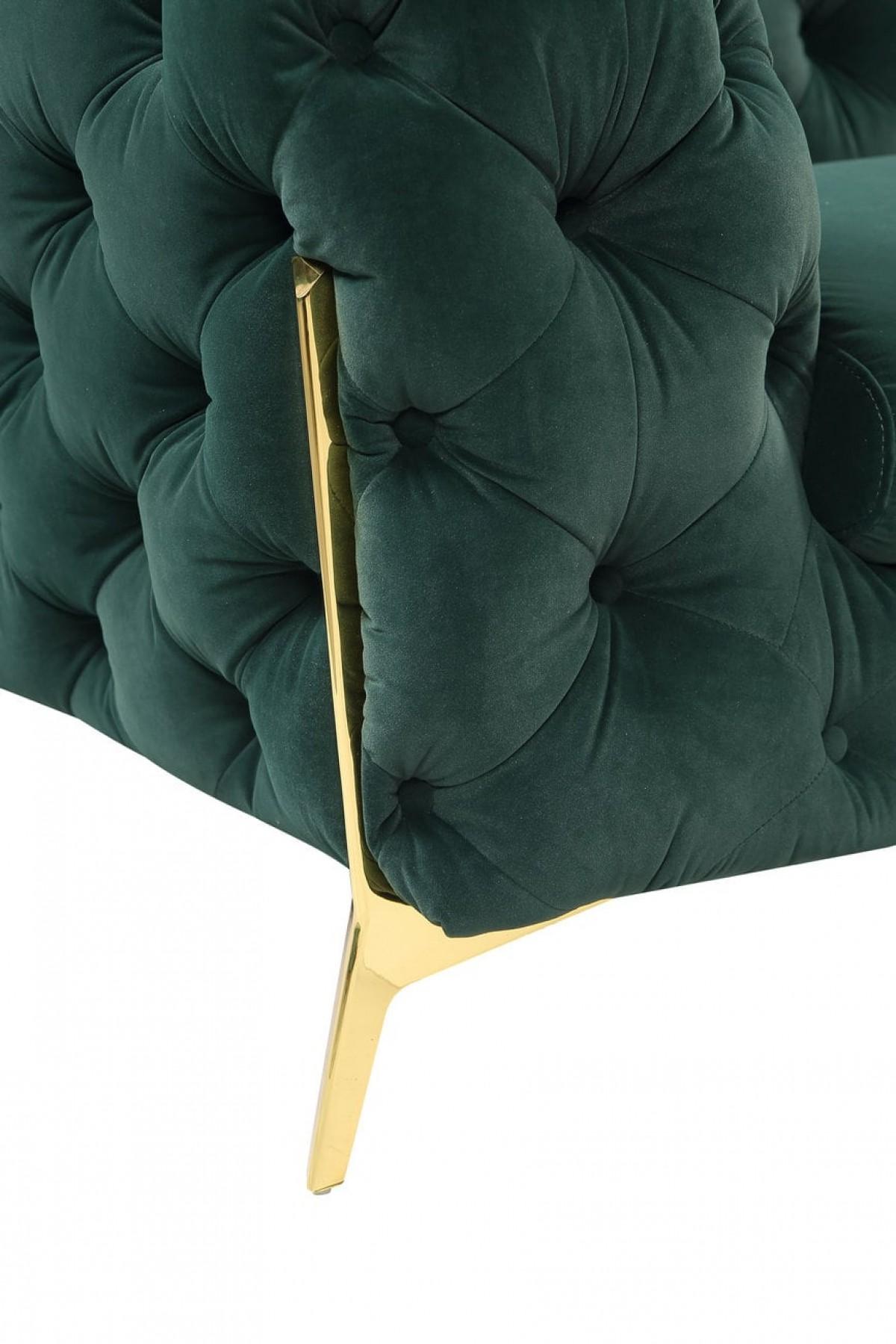 

    
 Photo  Deluxe Emerald Velvet Tufted Sofa Set 3 VIG Divani Casa Sheila Contemporary
