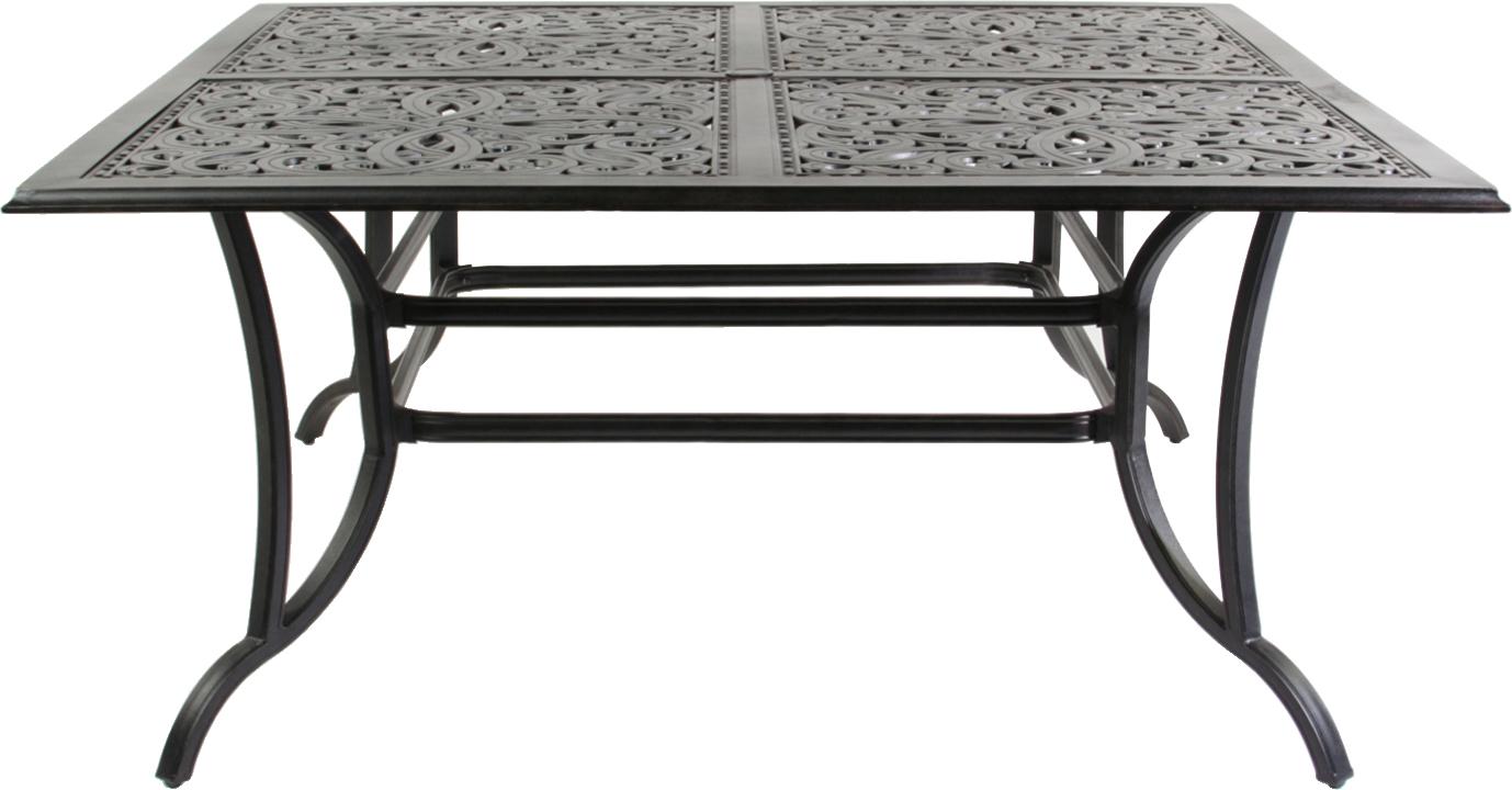 

    
Designer Cast Aluminum 64" Square Dining Table  by CaliPatio
