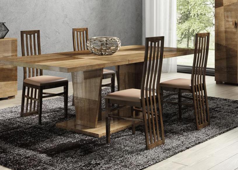 

    
ESF Picasso Dining Room Set Brown/Beige PICASSO-TABLE-5PC
