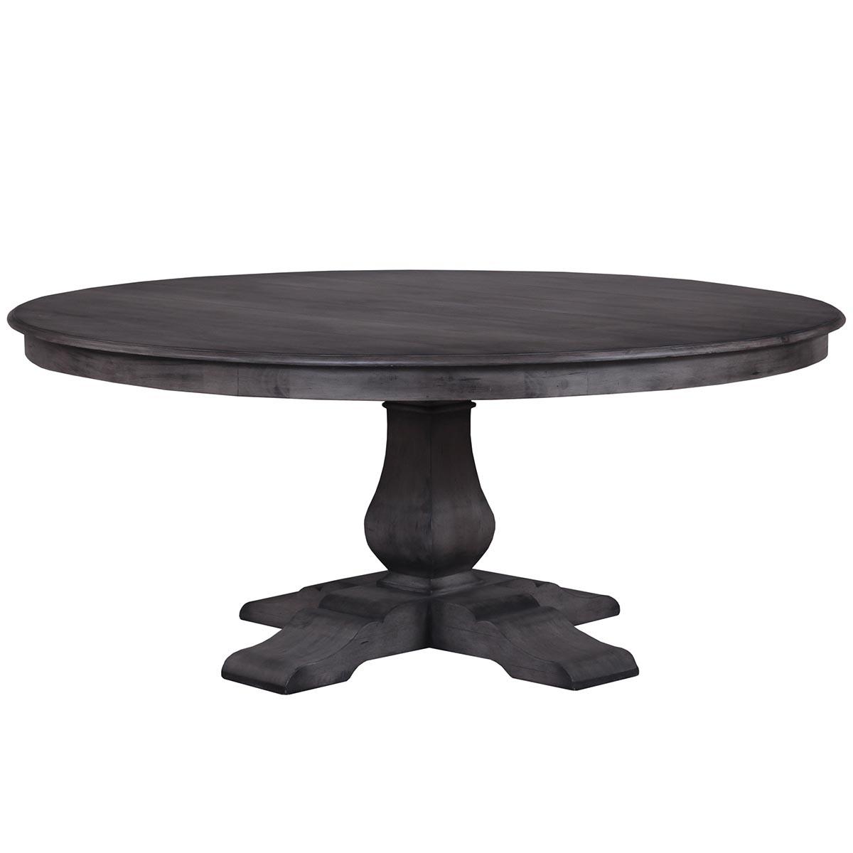 

    
DIOR GREY Trestle 6 Feet Round Dining Table Solid Wood Bramble 26434 Sp Order
