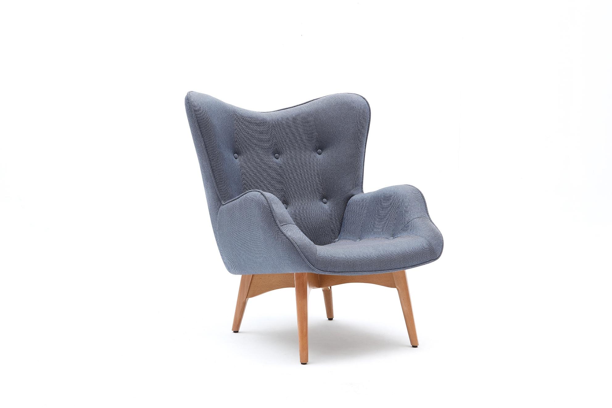 

    
VIG Furniture Divani Casa Castaic Accent Chair &amp; Ottoman Blue VG2T0768-BLU
