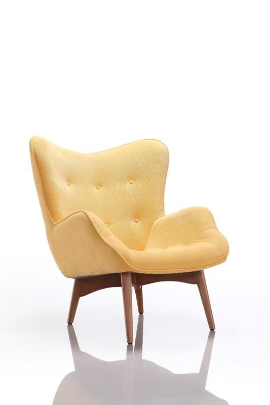 

        
00840729143332VIG Divani Casa Castaic Modern Yellow Fabric Accent Chair & Ottoman
