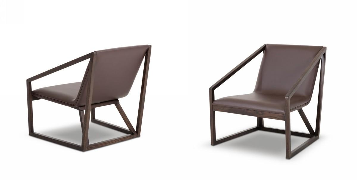 

        
VIG Furniture Divani Casa Taranto Lounge Chair Brown Eco Leather 00840729106818
